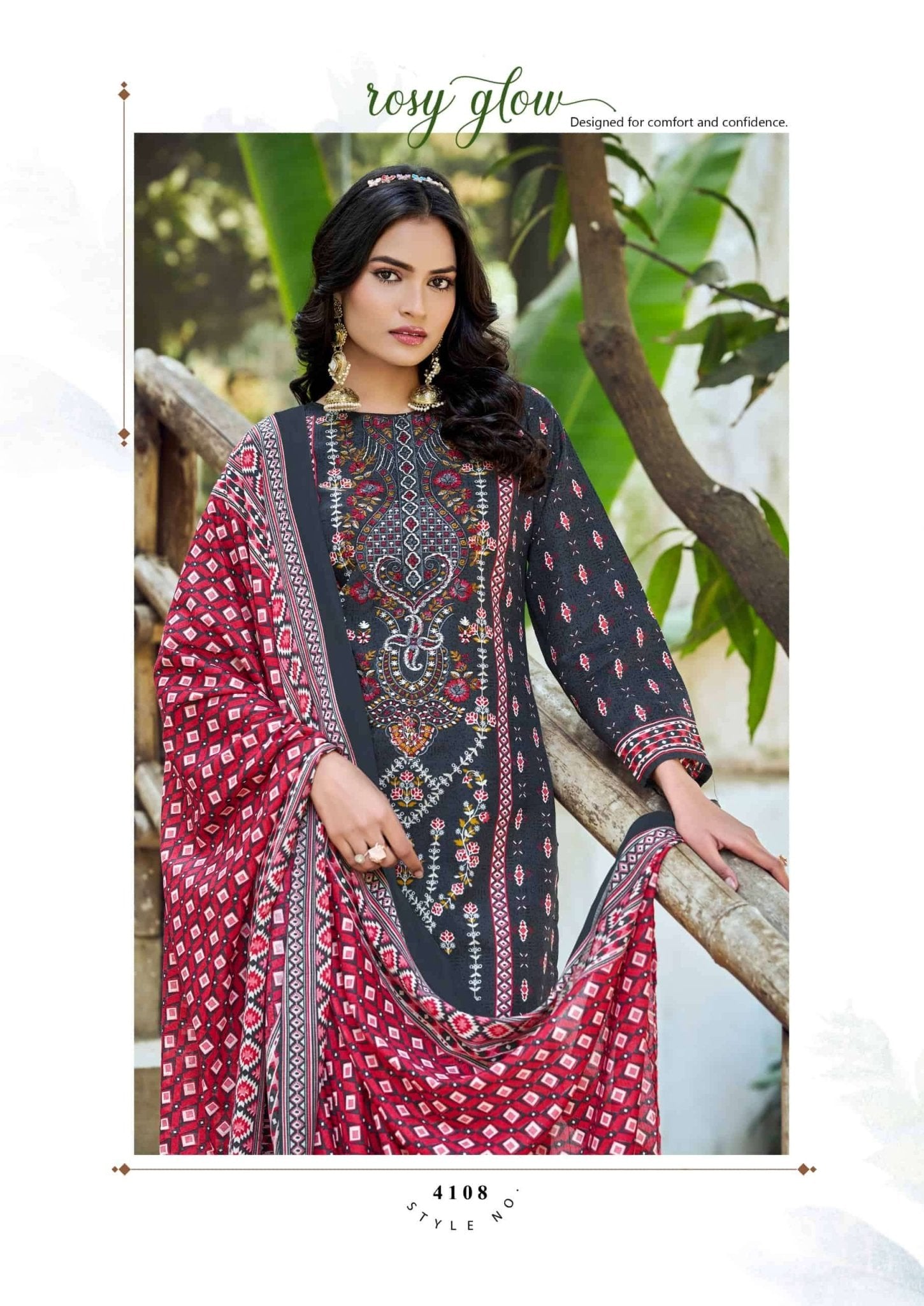 Vandana Creation Ruhani Vol 41 Cotton Embroidered Dress Material - Amrah Wholesale