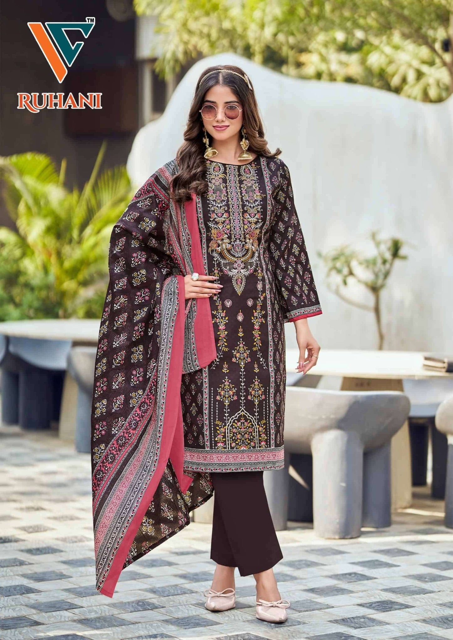 Vandana Creation Ruhani Vol 41 Cotton Embroidered Dress Material - Amrah Wholesale