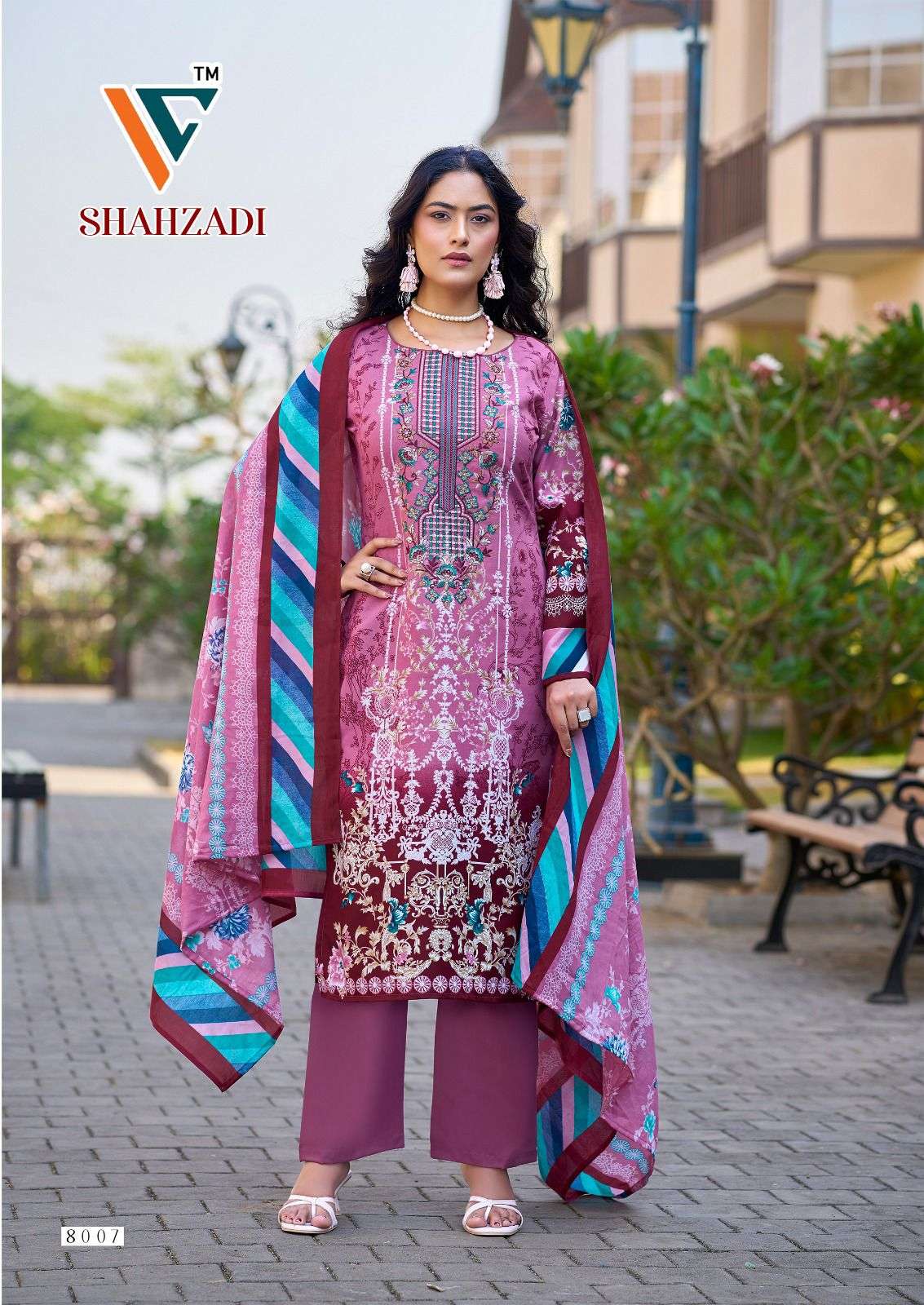 Vandana Creation Shahzai Vol - 08 Cotton Dress Material - Amrah Wholesale