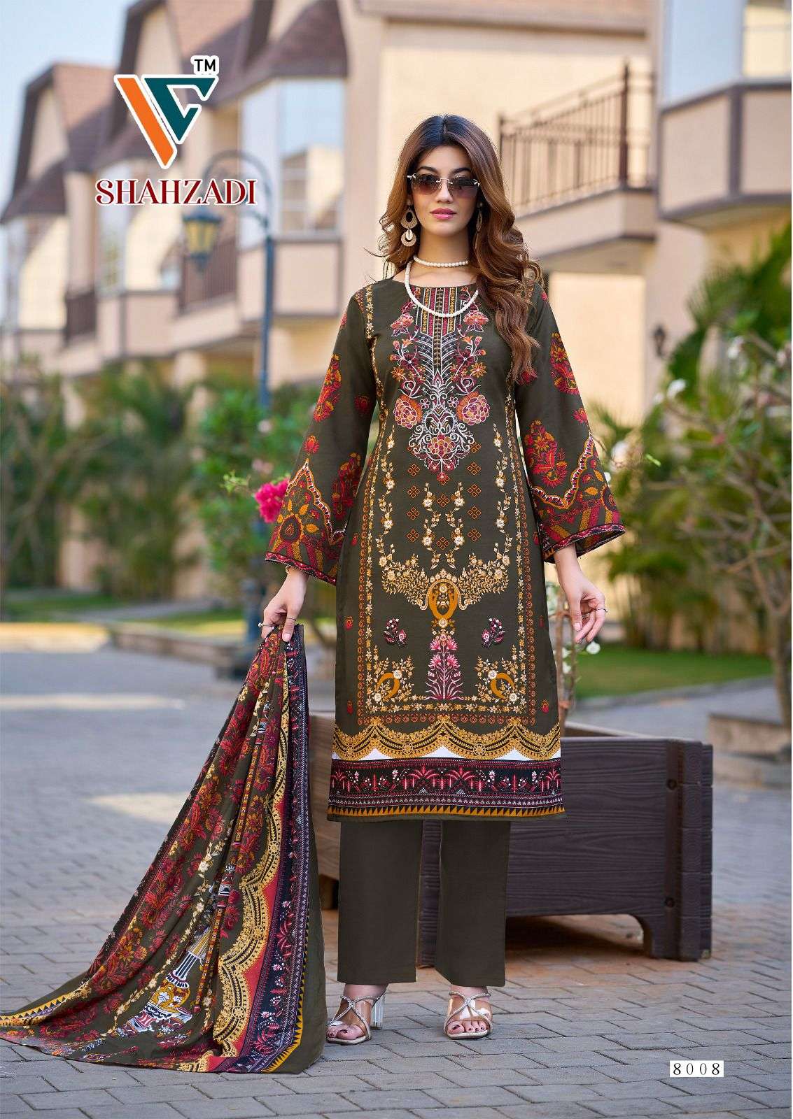 Vandana Creation Shahzai Vol - 08 Cotton Dress Material - Amrah Wholesale
