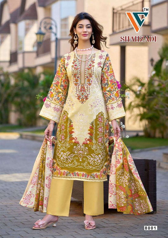Vandana Creation Shahzai Vol - 08 Cotton Dress Material - Amrah Wholesale