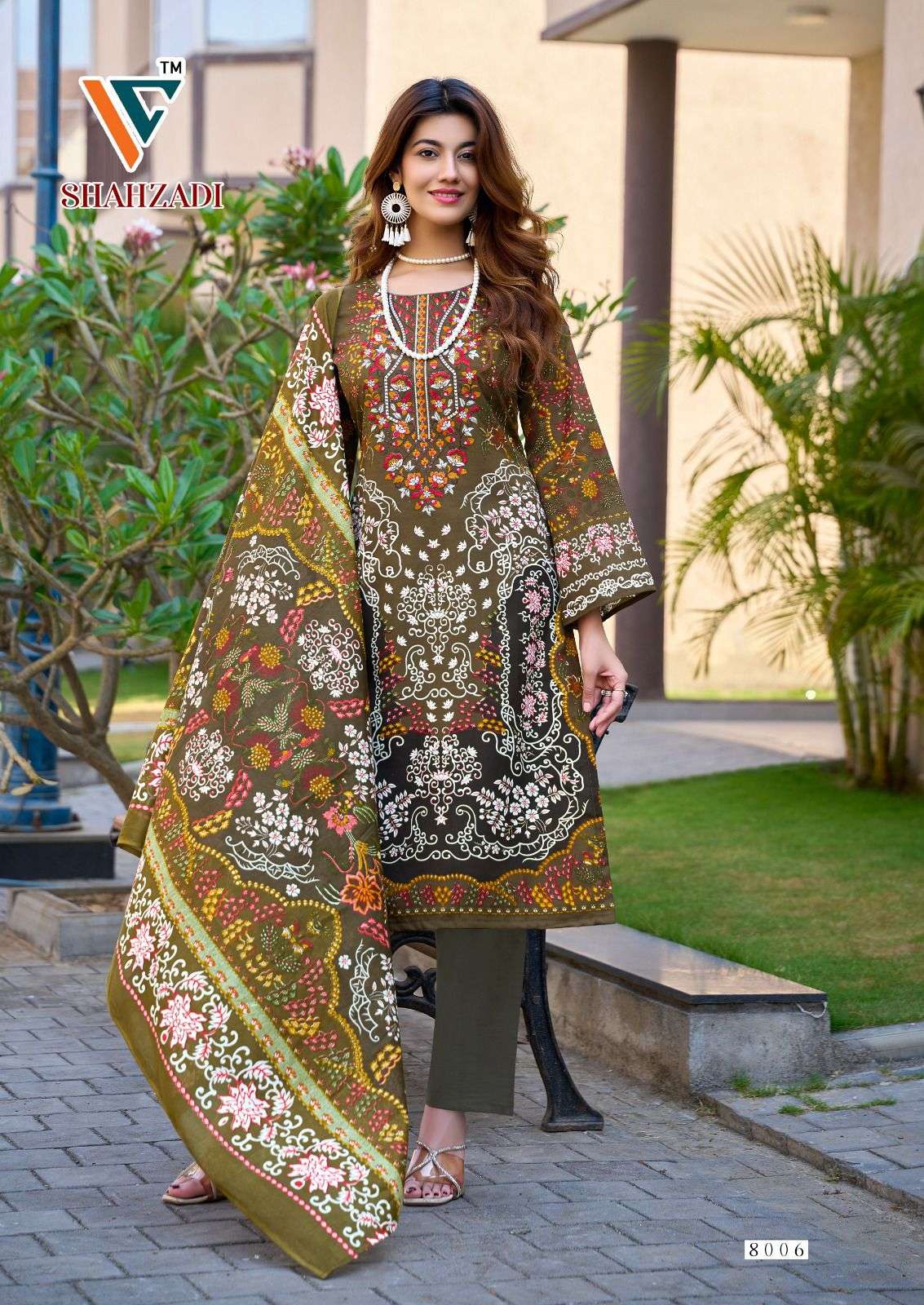 Vandana Creation Shahzai Vol - 08 Cotton Dress Material - Amrah Wholesale