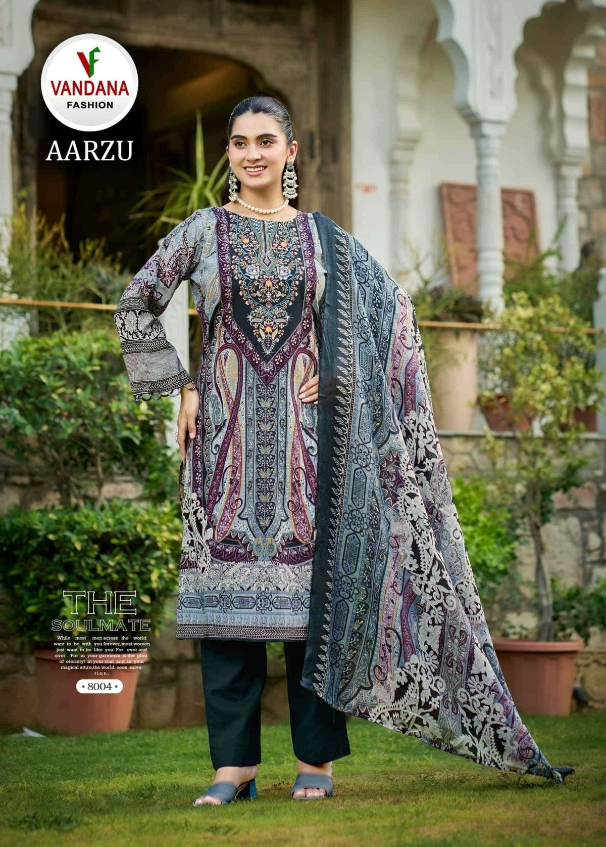 Vandana Fashion Aarzu Vol 8 Soft Cotton Pakistani Suit Dress Material - Amrah Wholesale