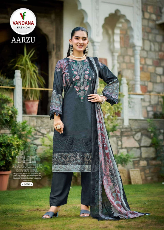 Vandana Fashion Aarzu Vol 8 Soft Cotton Pakistani Suit Dress Material - Amrah Wholesale