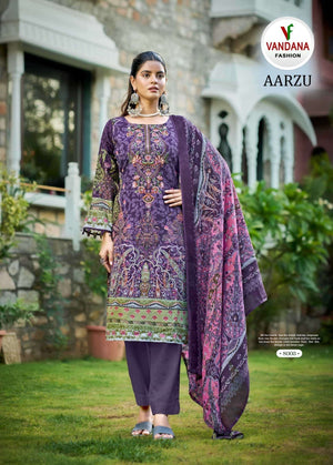 Vandana Fashion Aarzu Vol 8 Soft Cotton Pakistani Suit Dress Material - Amrah Wholesale