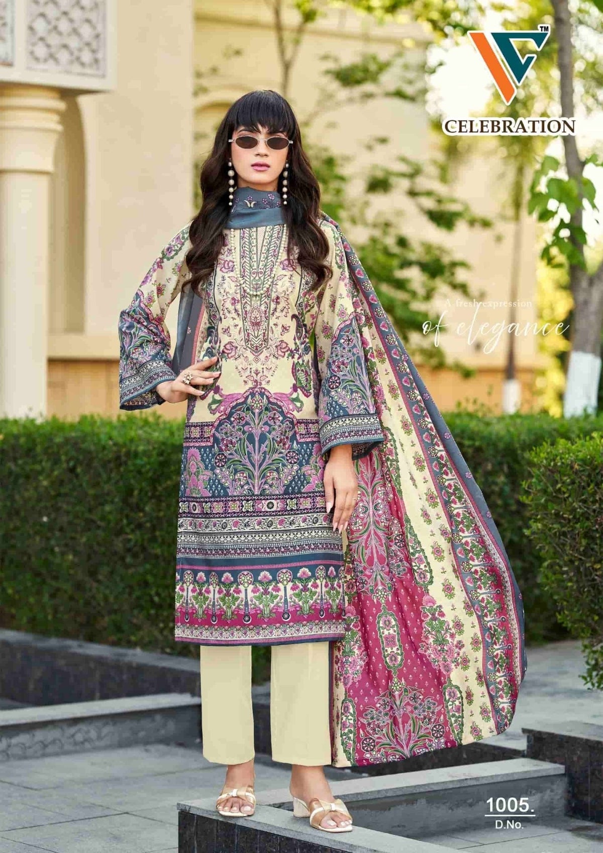 Vandana Fashion Celebration Vol 1 Designer Cotton Dress Material - Amrah Wholesale
