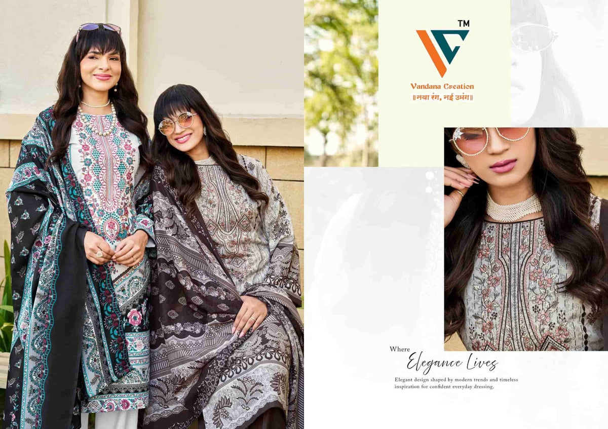 Vandana Fashion Celebration Vol 1 Designer Cotton Dress Material - Amrah Wholesale