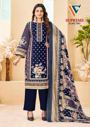 Vandana Fashion Karachi Supreme Vol 7 Printed Cotton Dress Material
