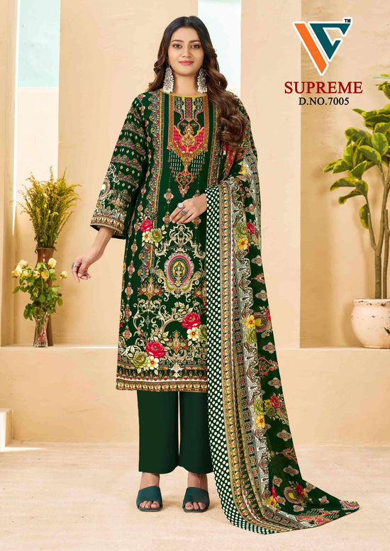 Vandana Fashion Karachi Supreme Vol 7 Printed Cotton Dress Material