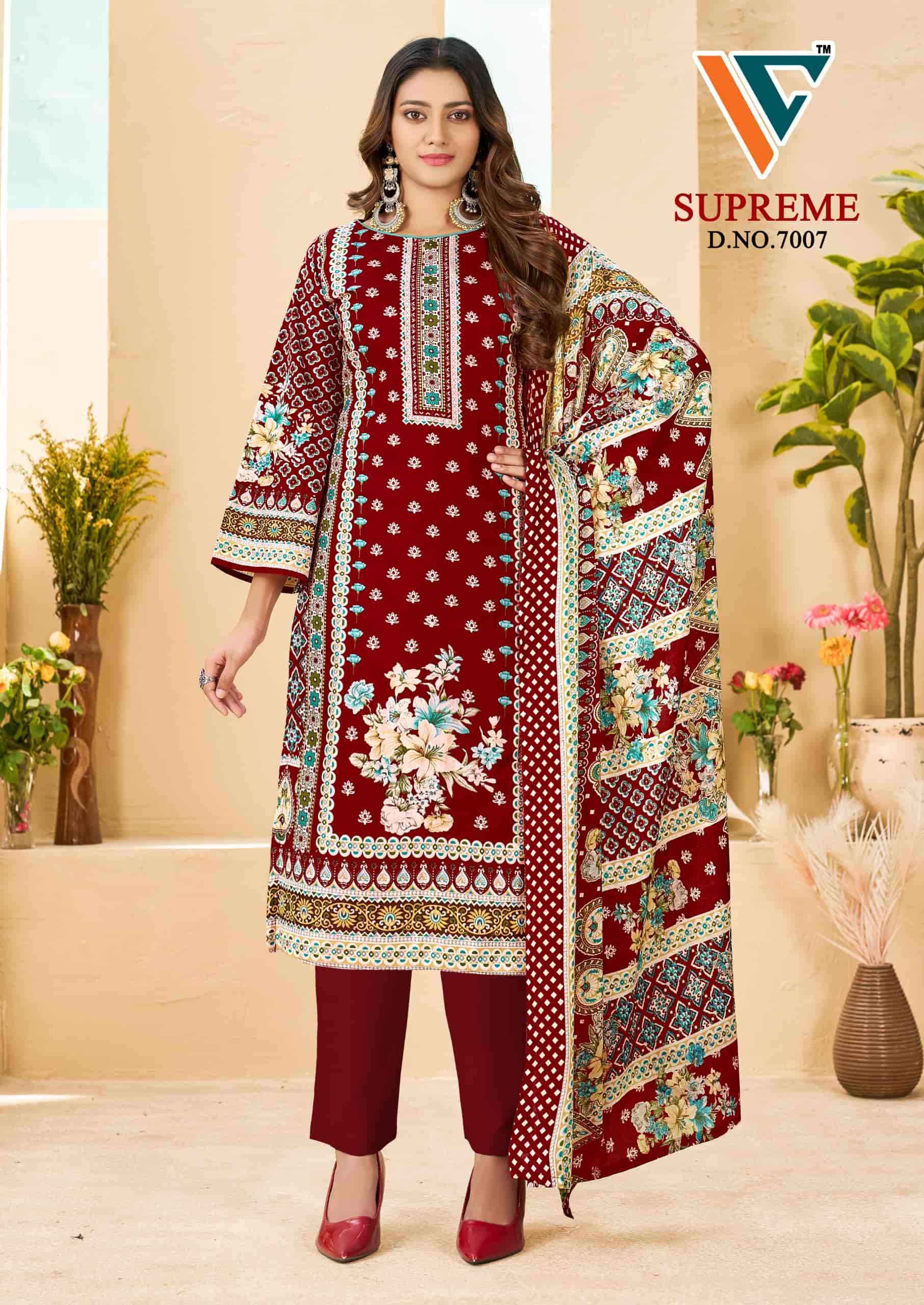 Vandana Fashion Karachi Supreme Vol 7 Printed Cotton Dress Material