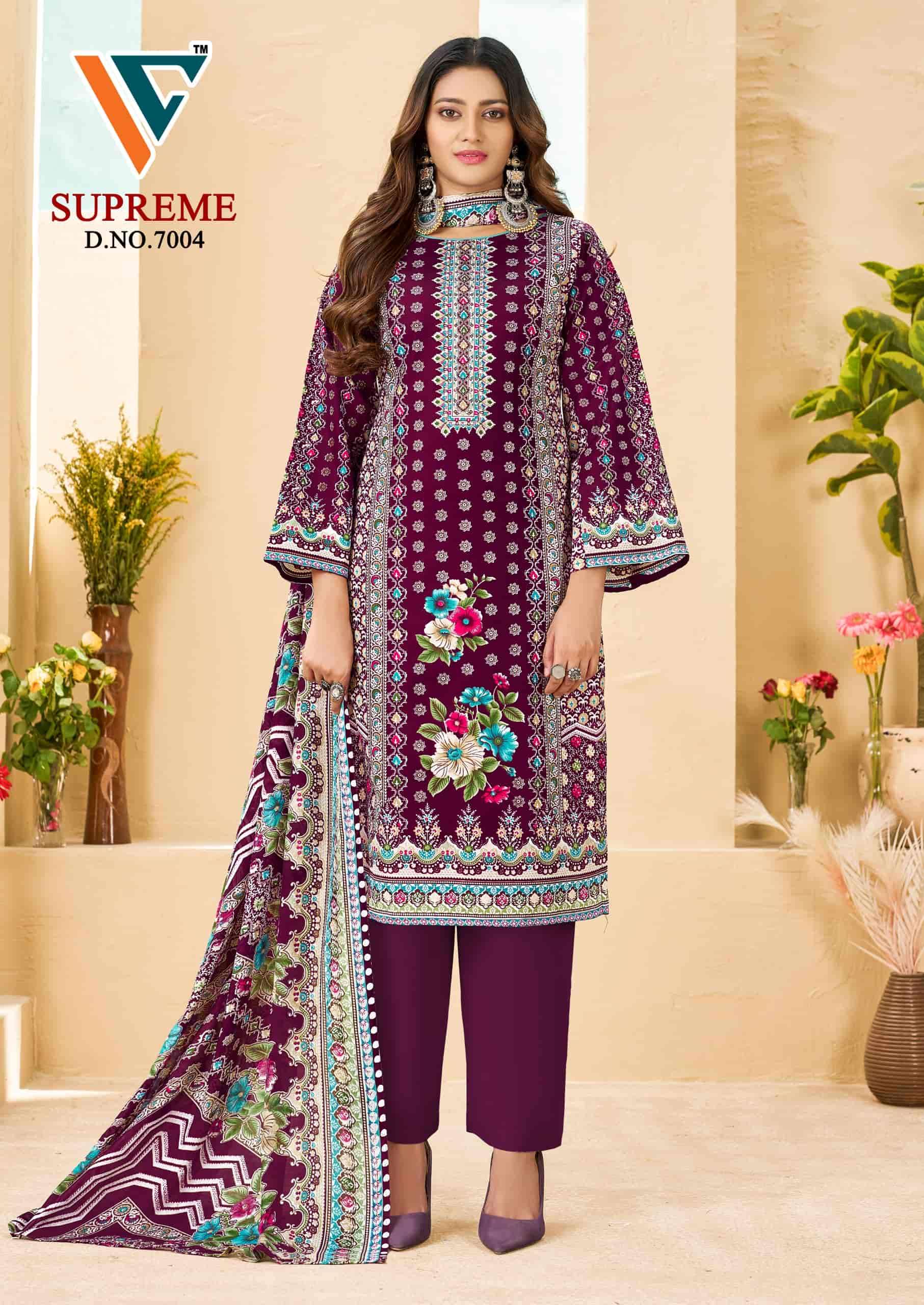 Vandana Fashion Karachi Supreme Vol 7 Printed Cotton Dress Material