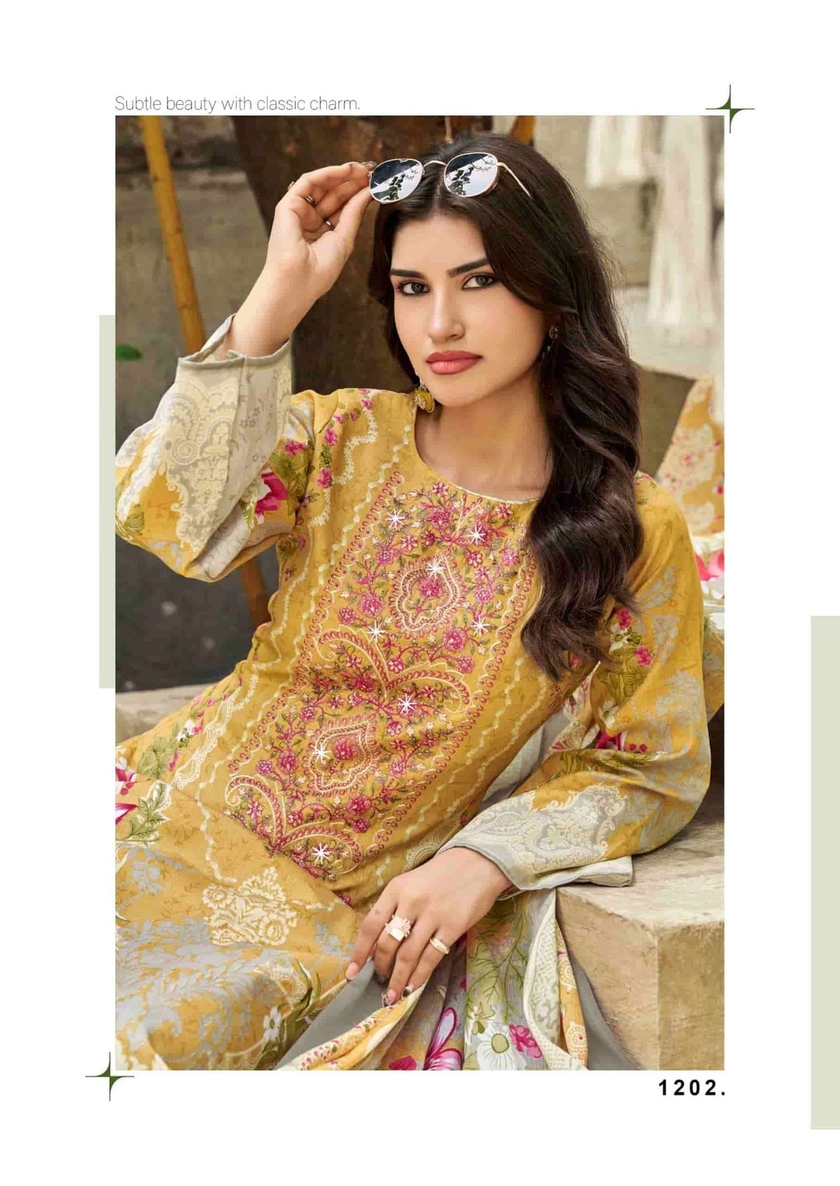 Vandana Fashion Nagina Vol 12 Cotton Embroidery Dress Material - Amrah Wholesale