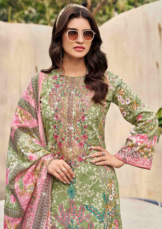 Vandana Fashion Nagina Vol 12 Cotton Embroidery Dress Material - Amrah Wholesale