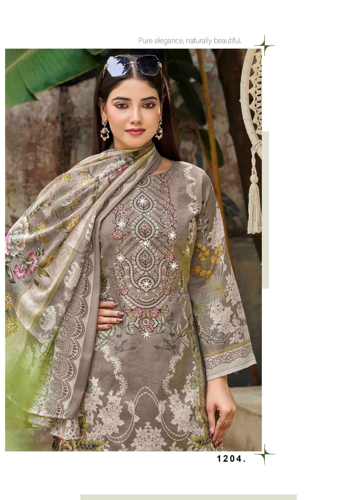 Vandana Fashion Nagina Vol 12 Cotton Embroidery Dress Material - Amrah Wholesale