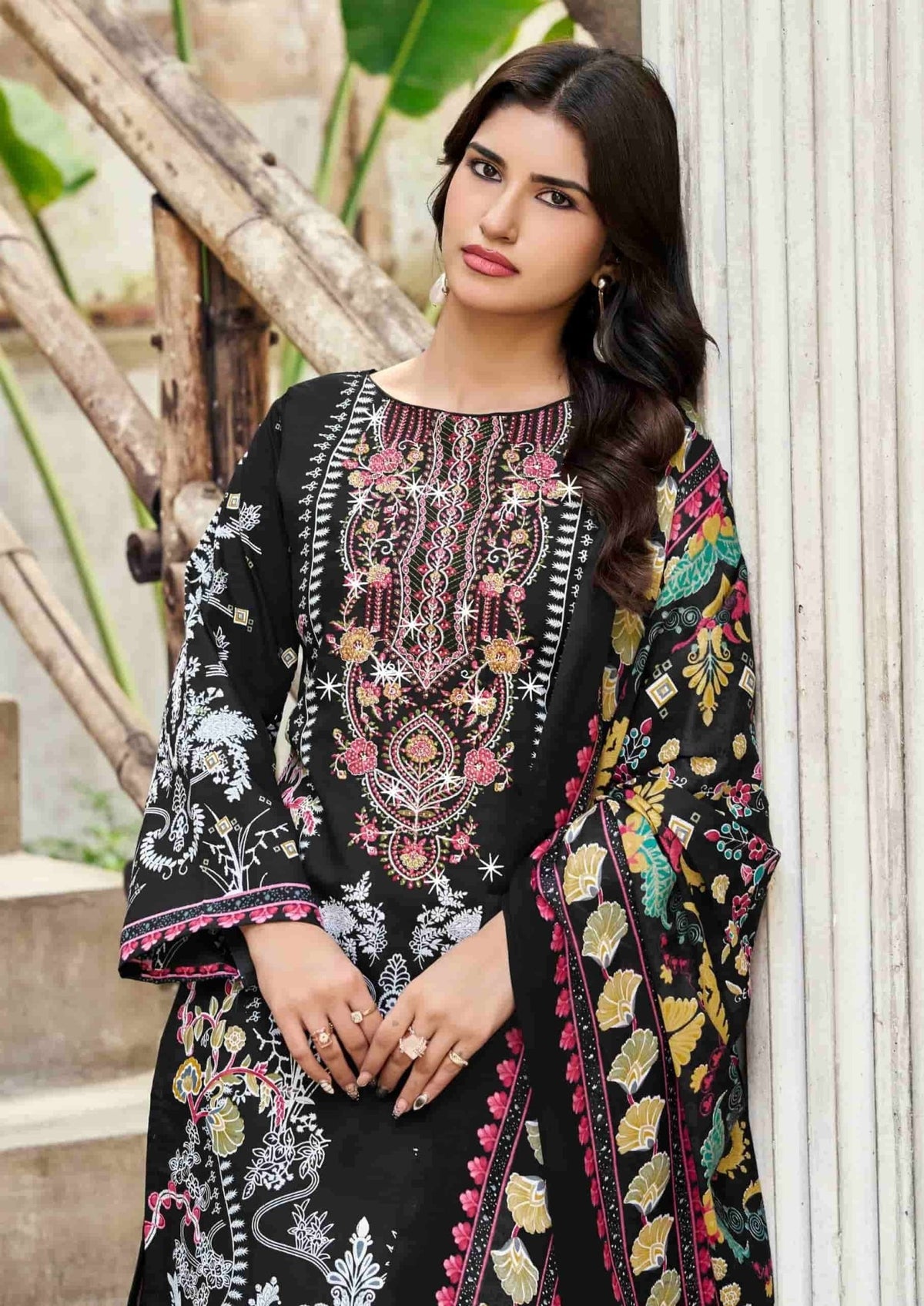 Vandana Fashion Nagina Vol 12 Cotton Embroidery Dress Material - Amrah Wholesale