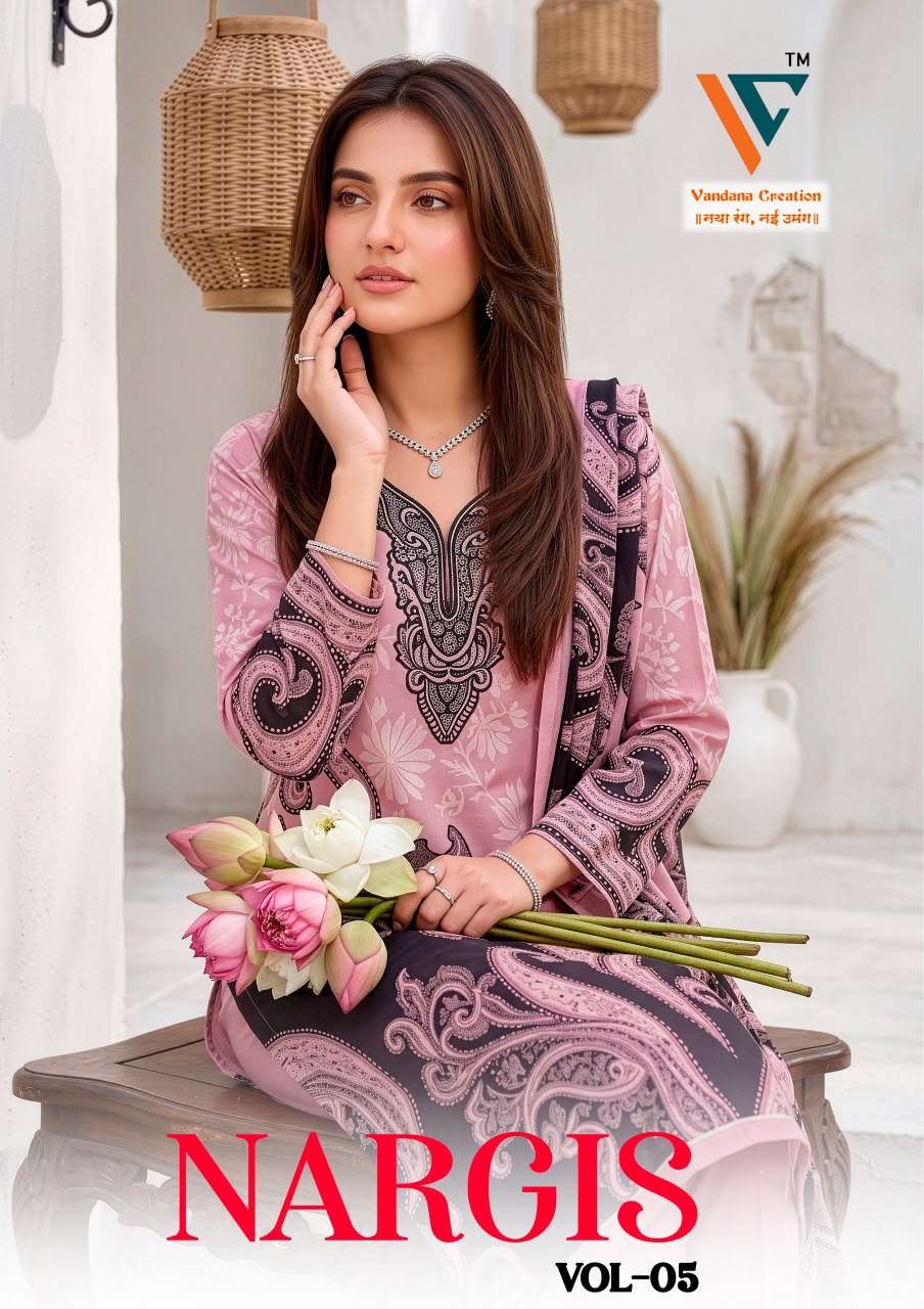 Vandana Fashion Nargis Vol 5 Designer Printed Dress Material
