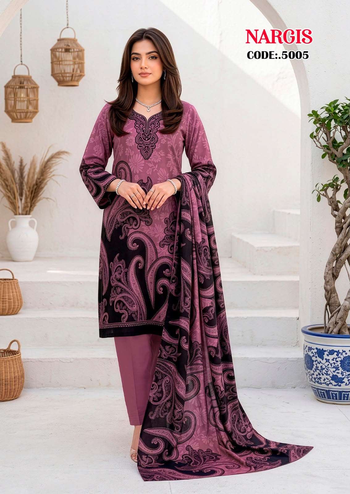 Vandana Fashion Nargis Vol 5 Designer Printed Dress Material