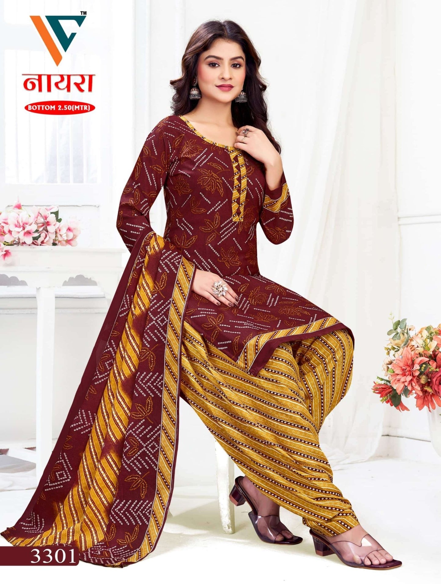 Vandana Fashion Nayra Vol 33 Cotton Printed Dress Material - Amrah Wholesale