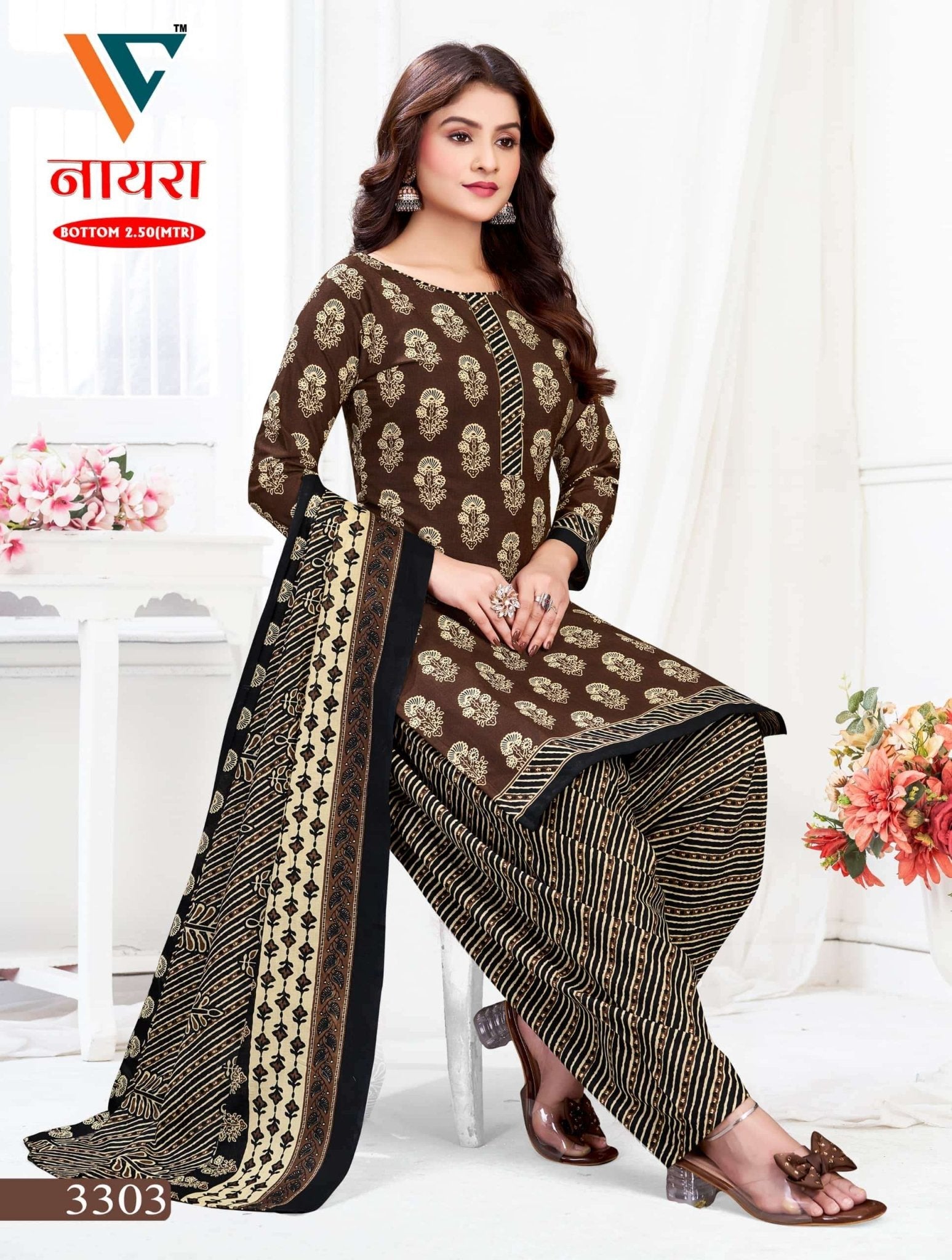 Vandana Fashion Nayra Vol 33 Cotton Printed Dress Material - Amrah Wholesale