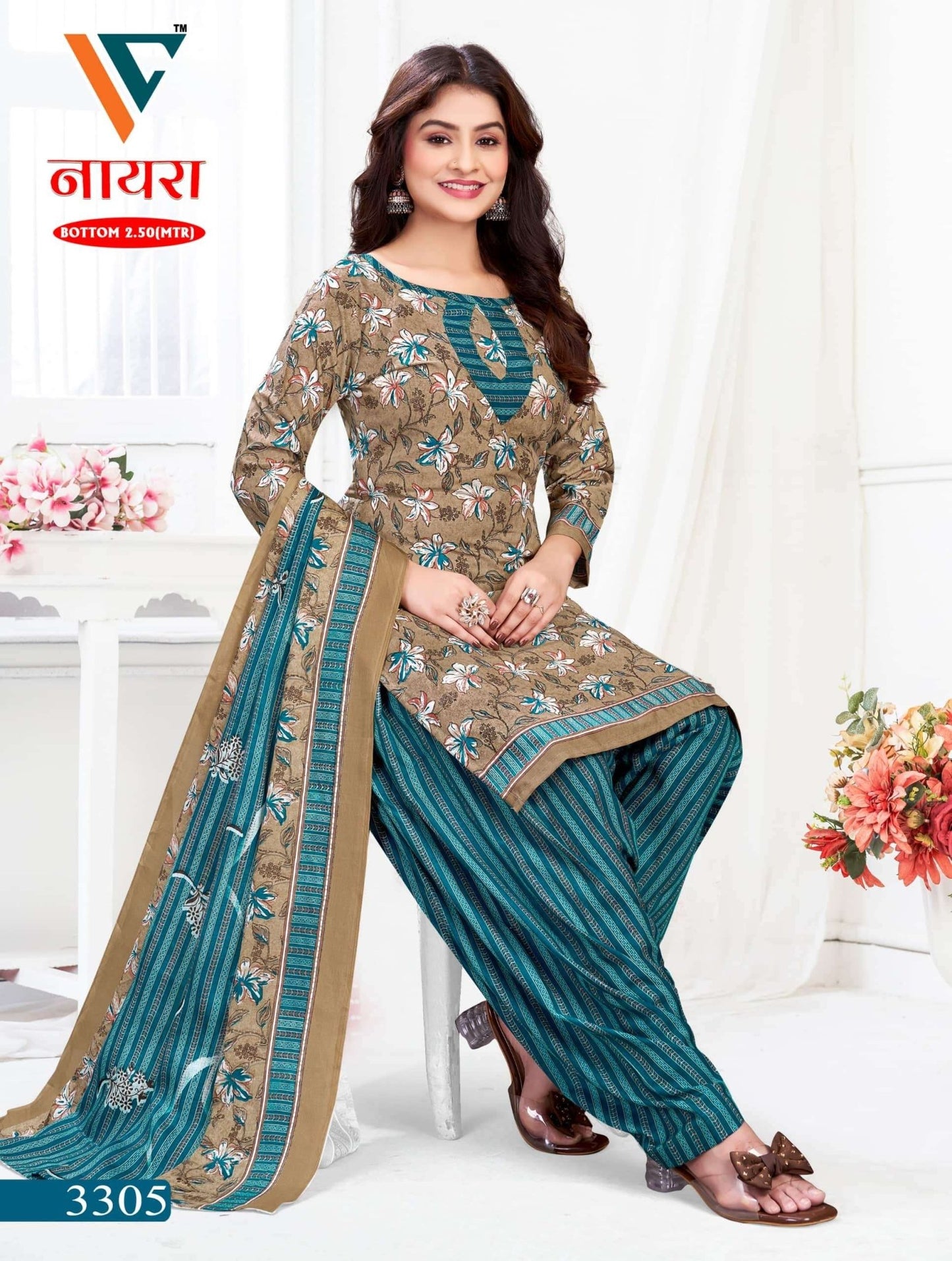 Vandana Fashion Nayra Vol 33 Cotton Printed Dress Material - Amrah Wholesale