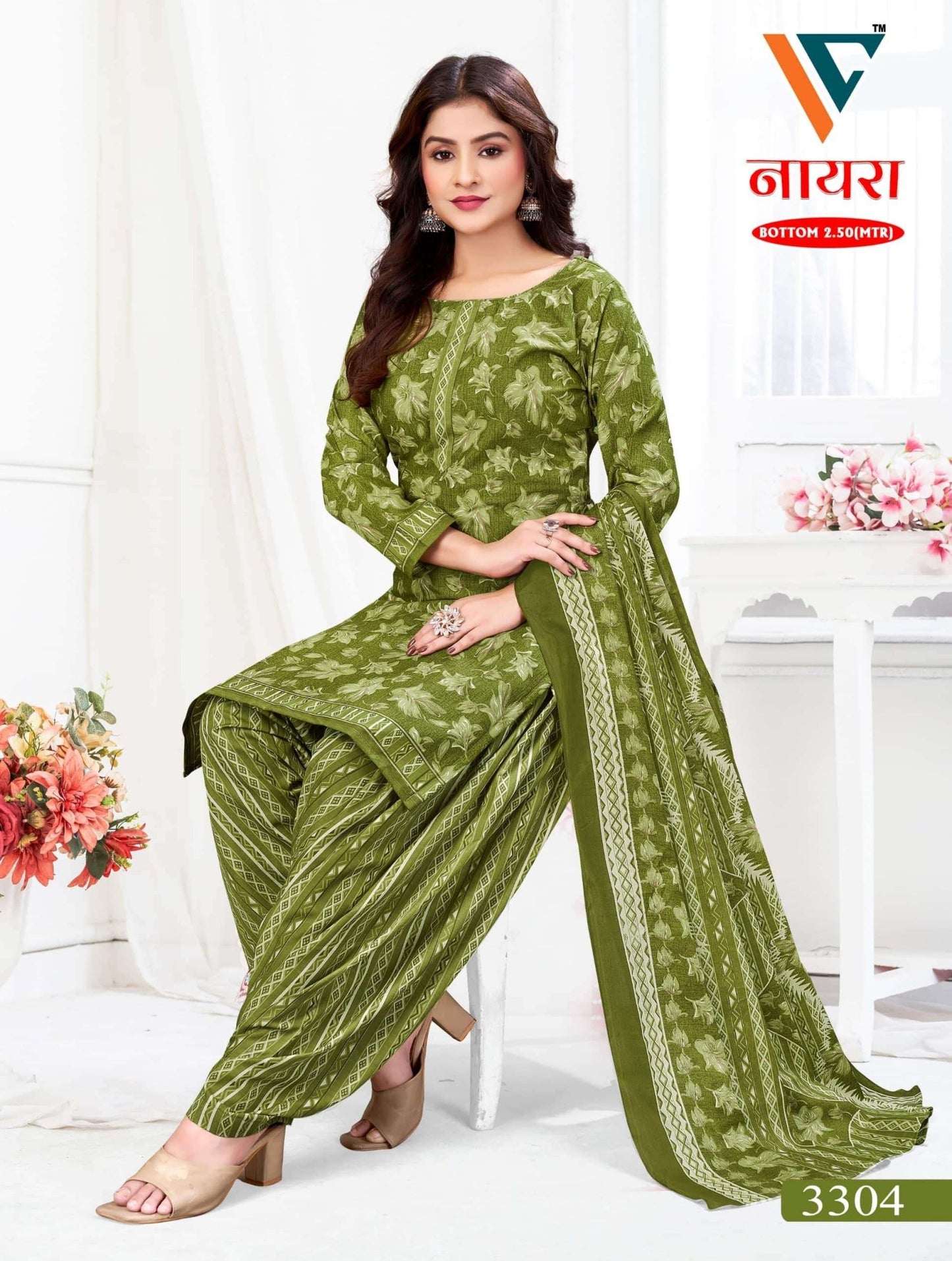 Vandana Fashion Nayra Vol 33 Cotton Printed Dress Material - Amrah Wholesale