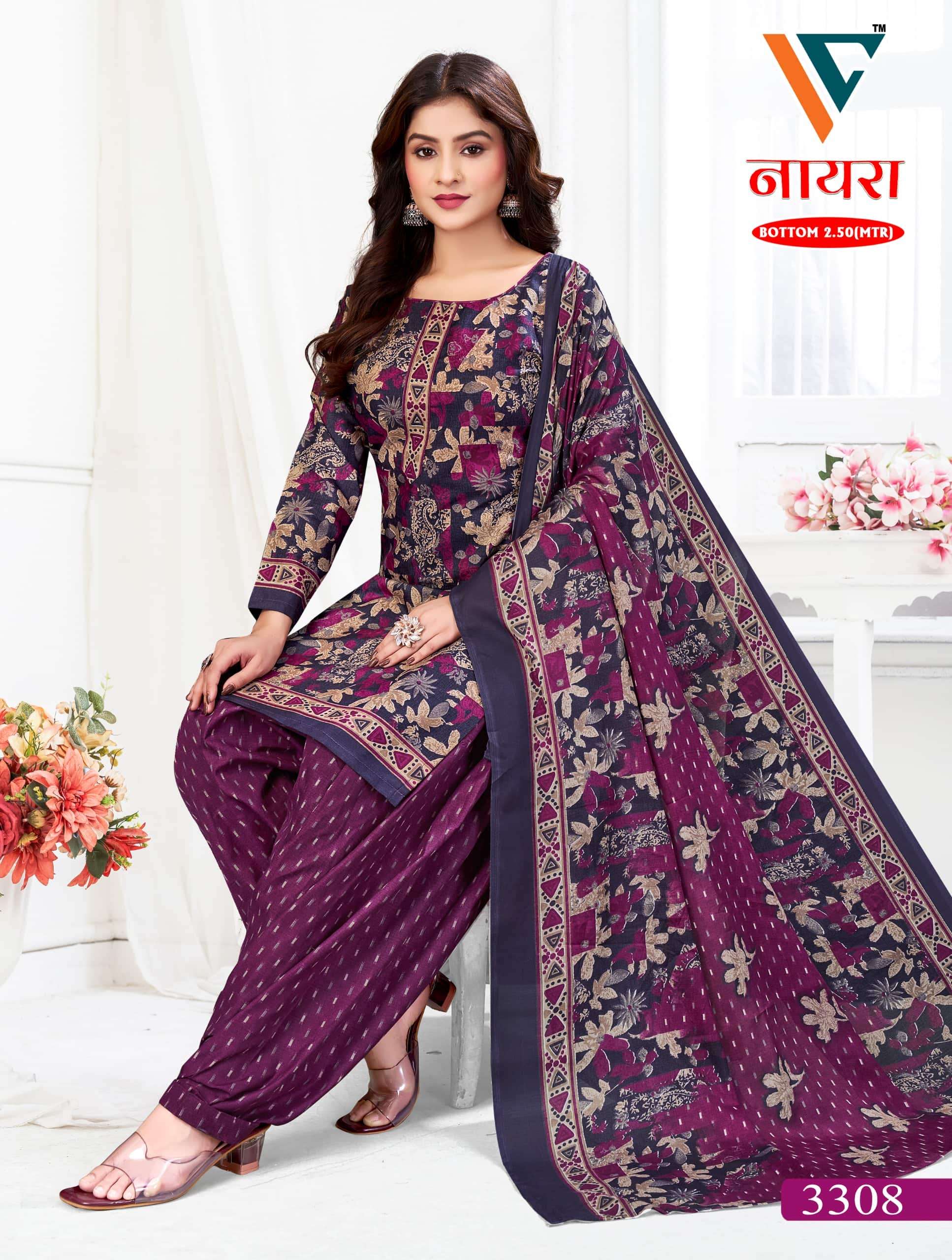Vandana Fashion Nayra Vol 33 Cotton Printed Dress Material