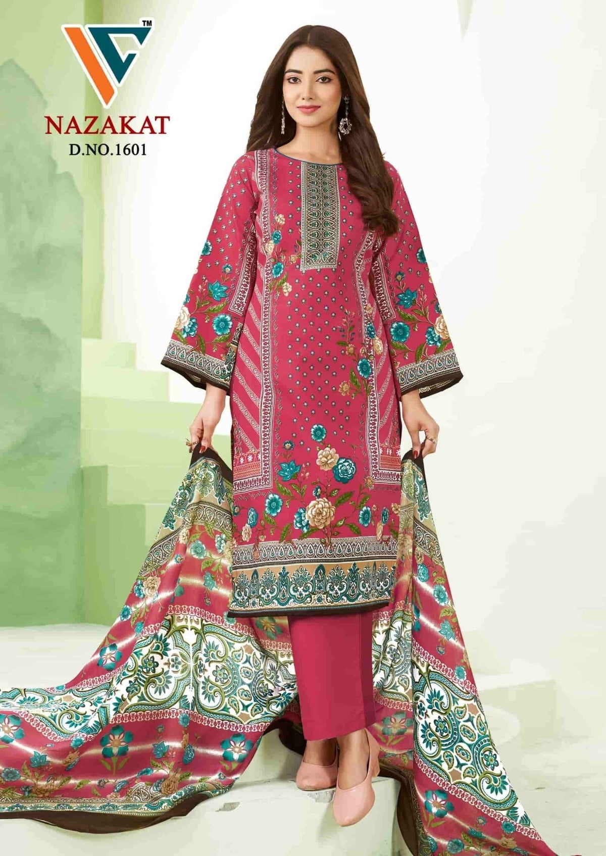 Vandana Fashion Nazakat Vol 16 Printed Cotton Dress Material - Amrah Wholesale