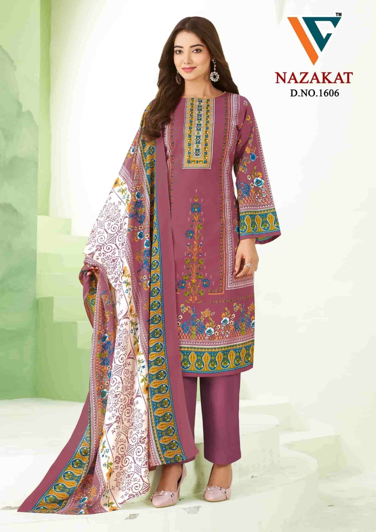Vandana Fashion Nazakat Vol 16 Printed Cotton Dress Material - Amrah Wholesale