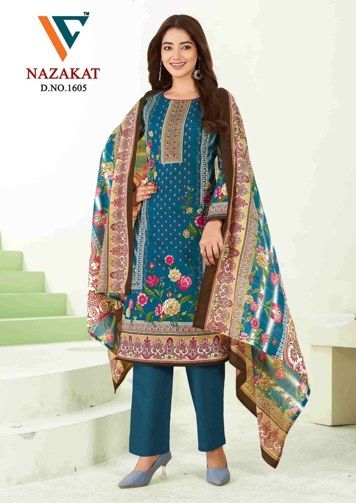 Vandana Fashion Nazakat Vol 16 Printed Cotton Dress Material - Amrah Wholesale