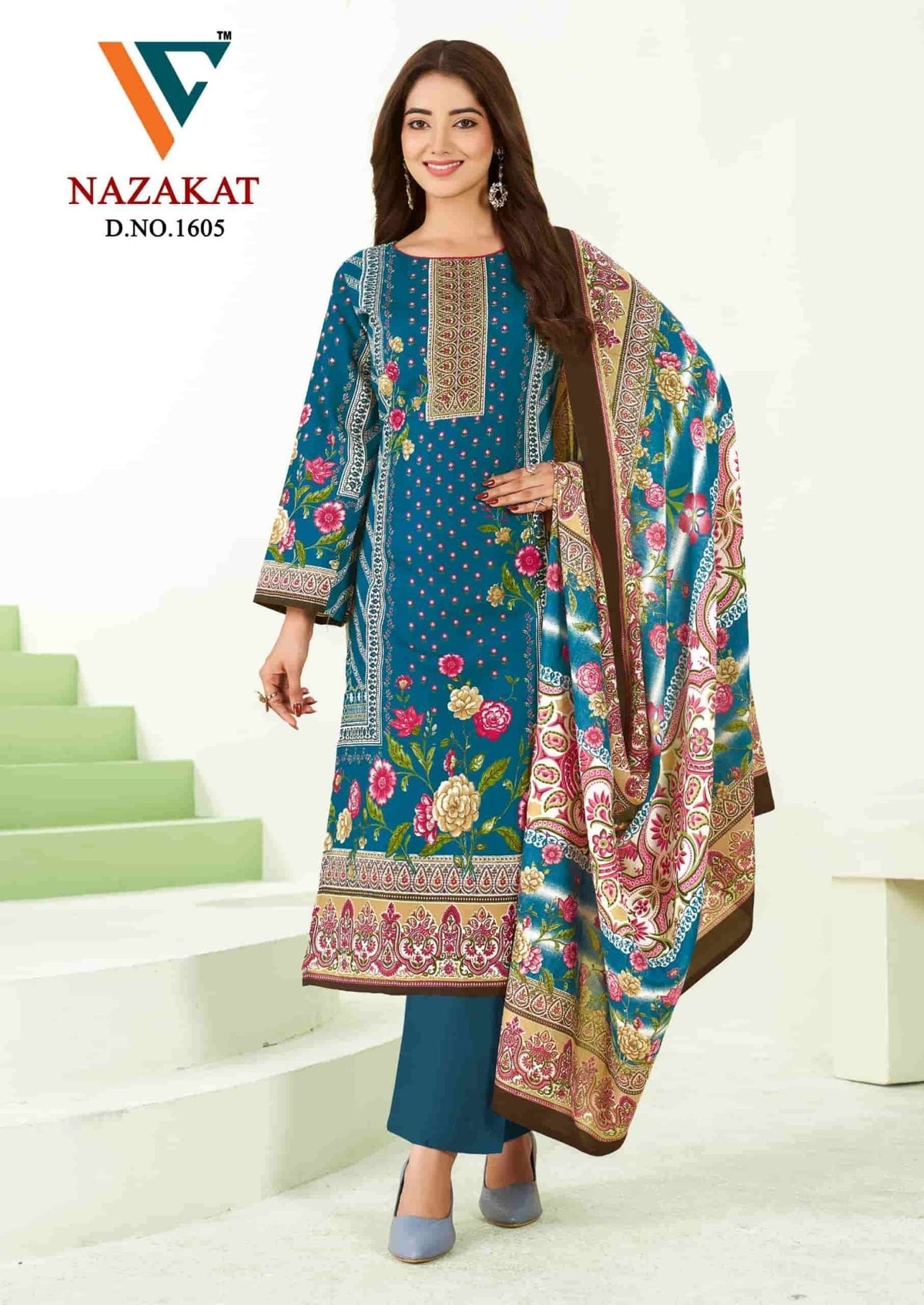 Vandana Fashion Nazakat Vol 16 Printed Cotton Dress Material - Amrah Wholesale