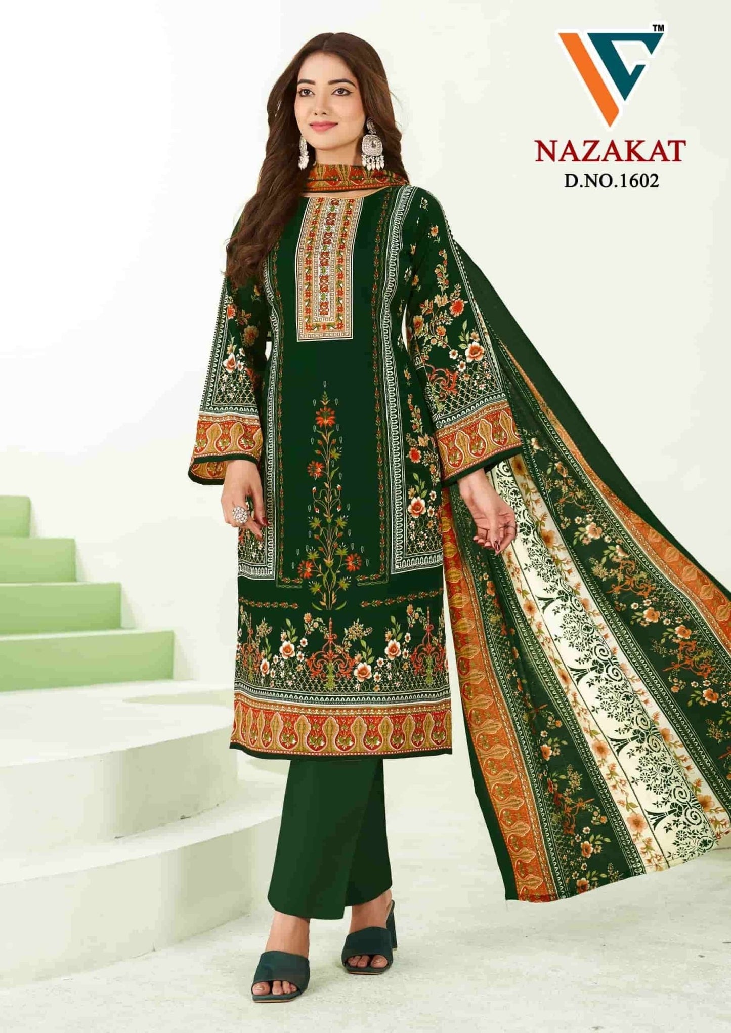 Vandana Fashion Nazakat Vol 16 Printed Cotton Dress Material - Amrah Wholesale