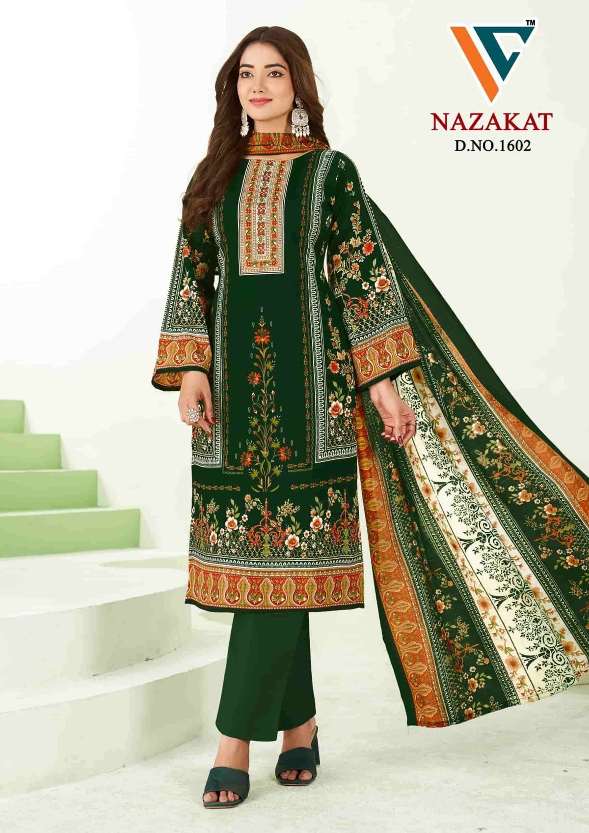 Vandana Fashion Nazakat Vol 16 Printed Cotton Dress Material - Amrah Wholesale