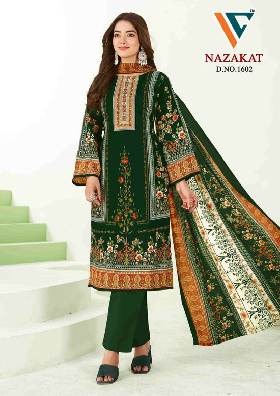 Vandana Fashion Nazakat Vol 16 Printed Cotton Dress Material - Amrah Wholesale