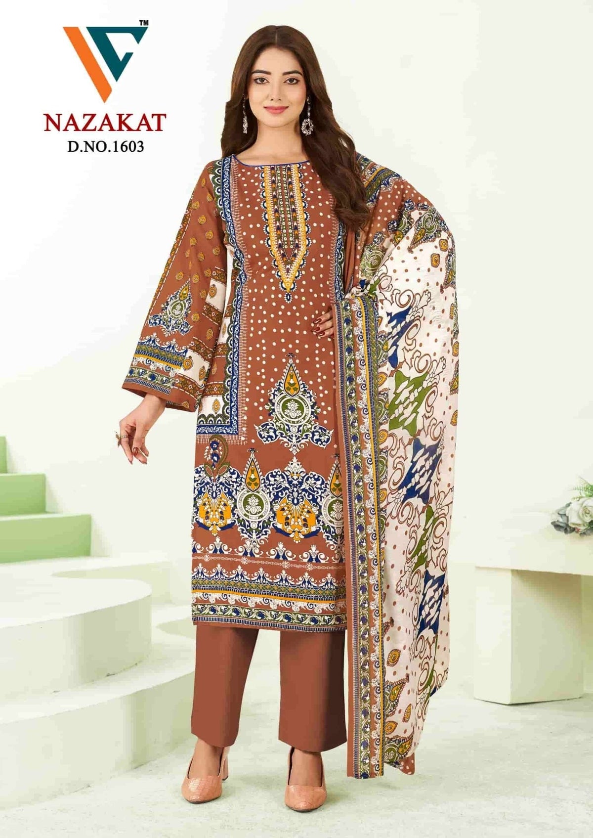 Vandana Fashion Nazakat Vol 16 Printed Cotton Dress Material - Amrah Wholesale
