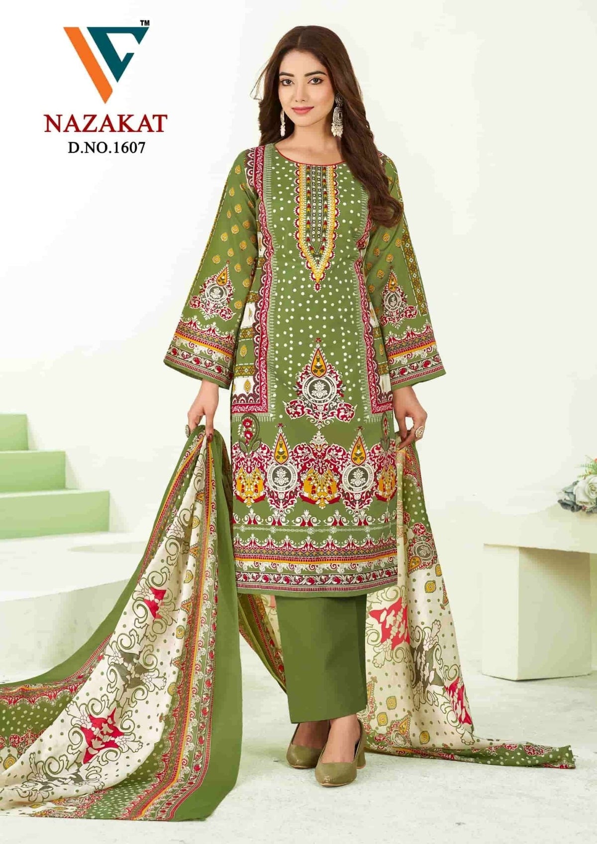 Vandana Fashion Nazakat Vol 16 Printed Cotton Dress Material - Amrah Wholesale