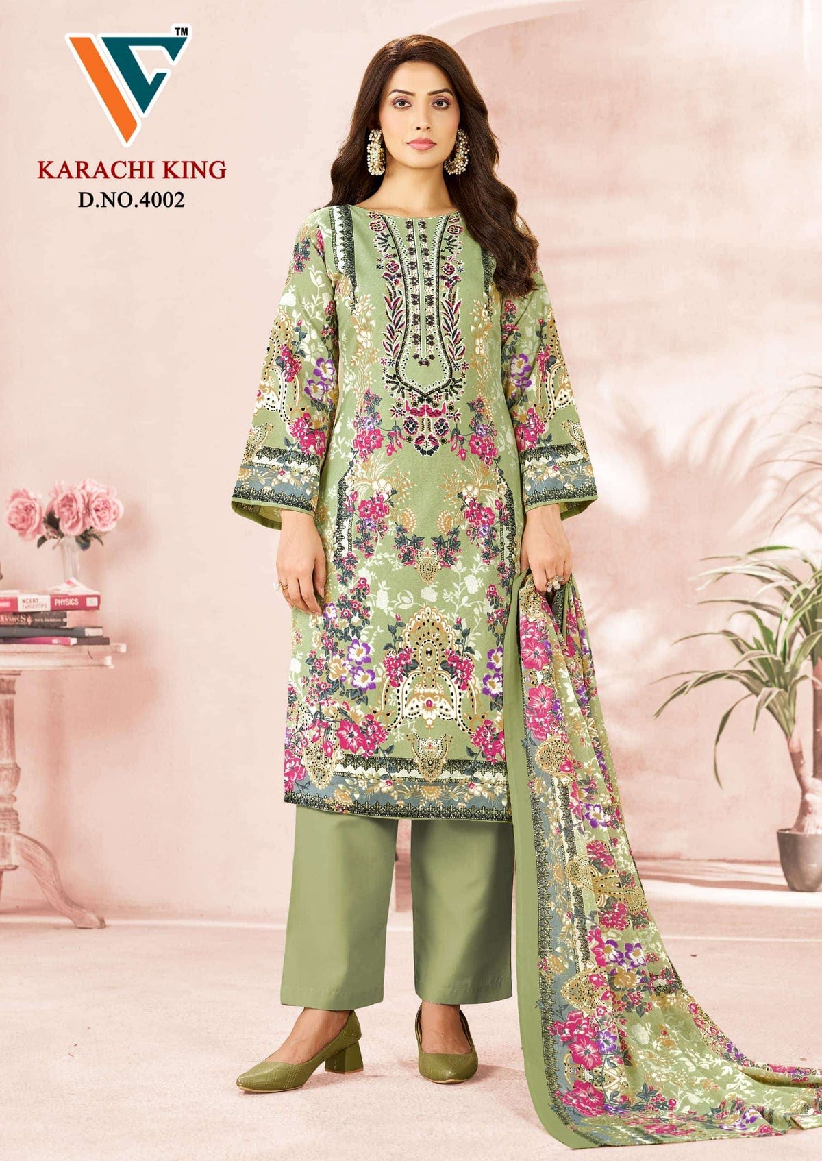 Vandana Creation Karachi King Vol 40 Cotton Pakistani Suit
