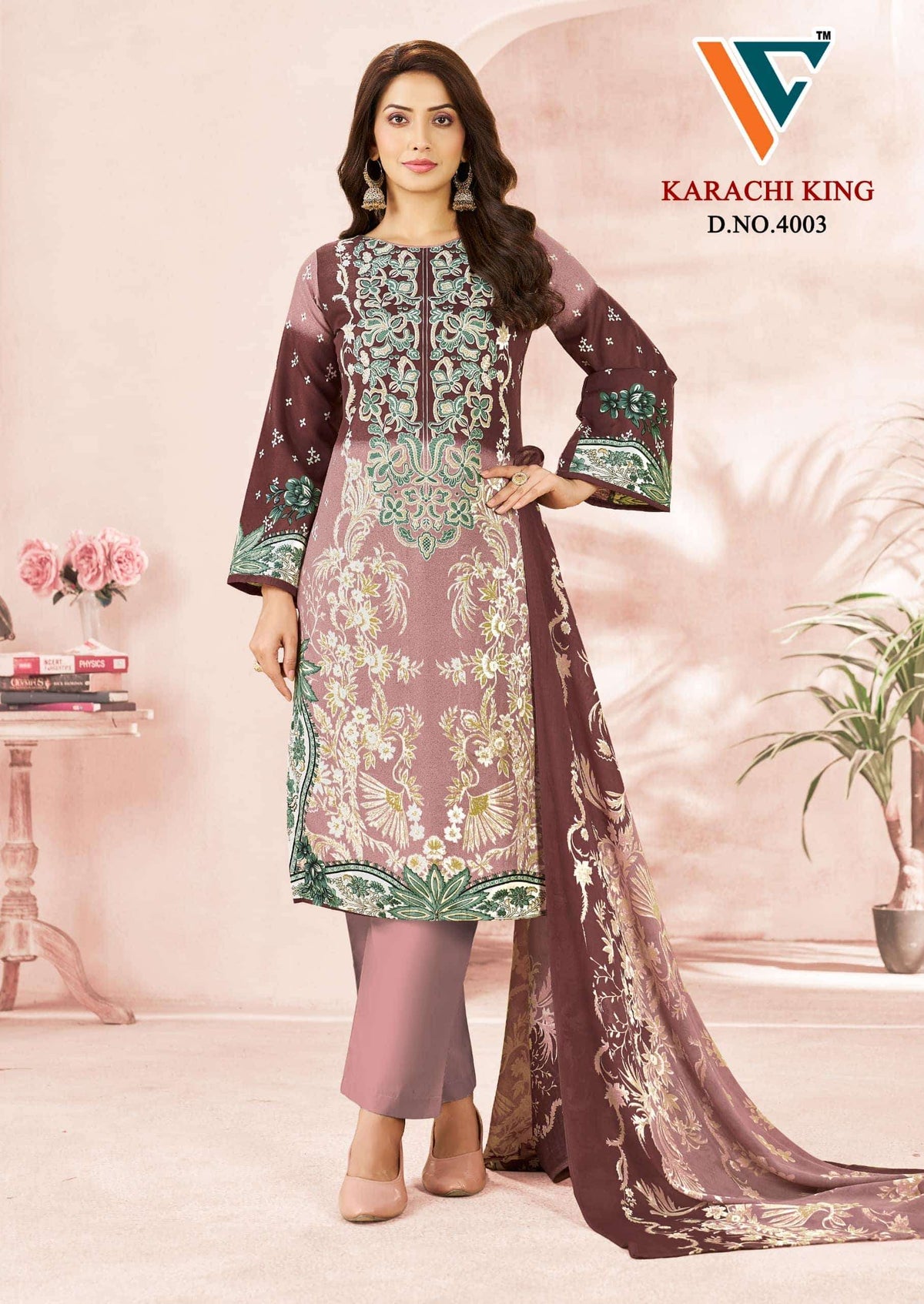 Vandana Creation Karachi King Vol 40 Cotton Pakistani Suit
