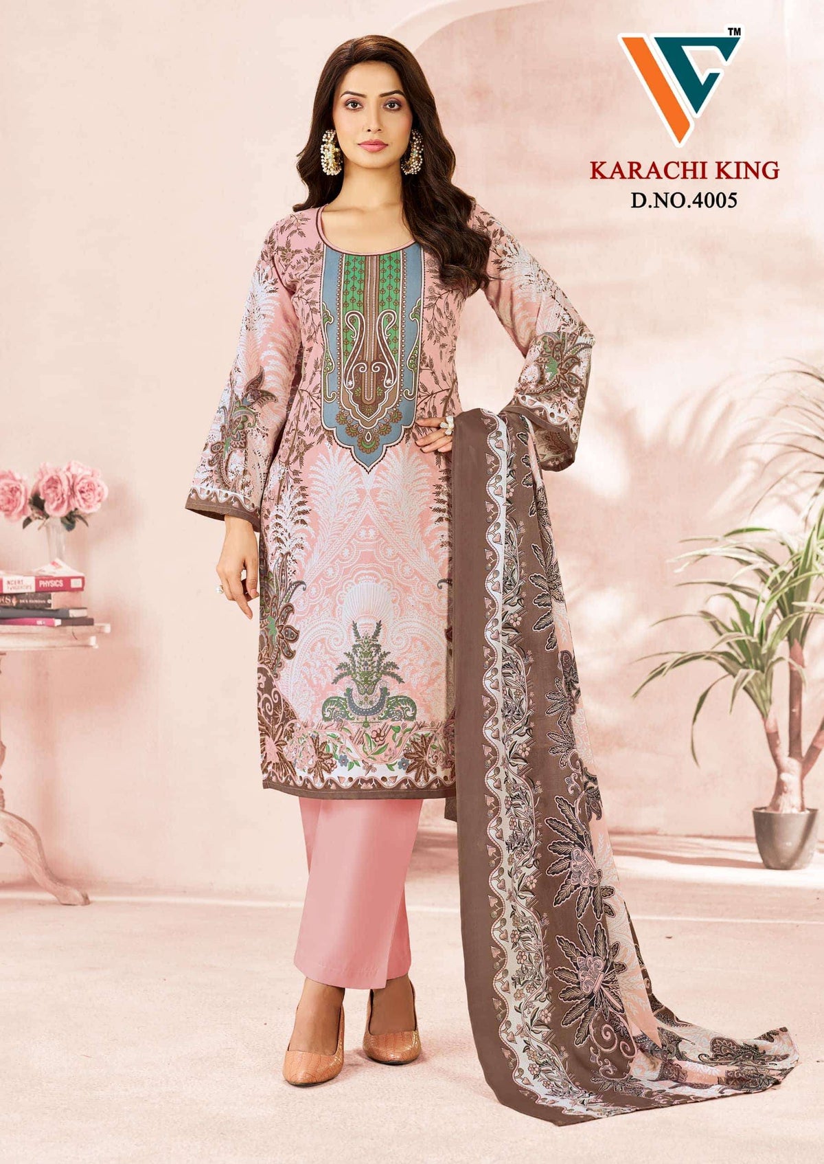 Vandana Creation Karachi King Vol 40 Cotton Pakistani Suit