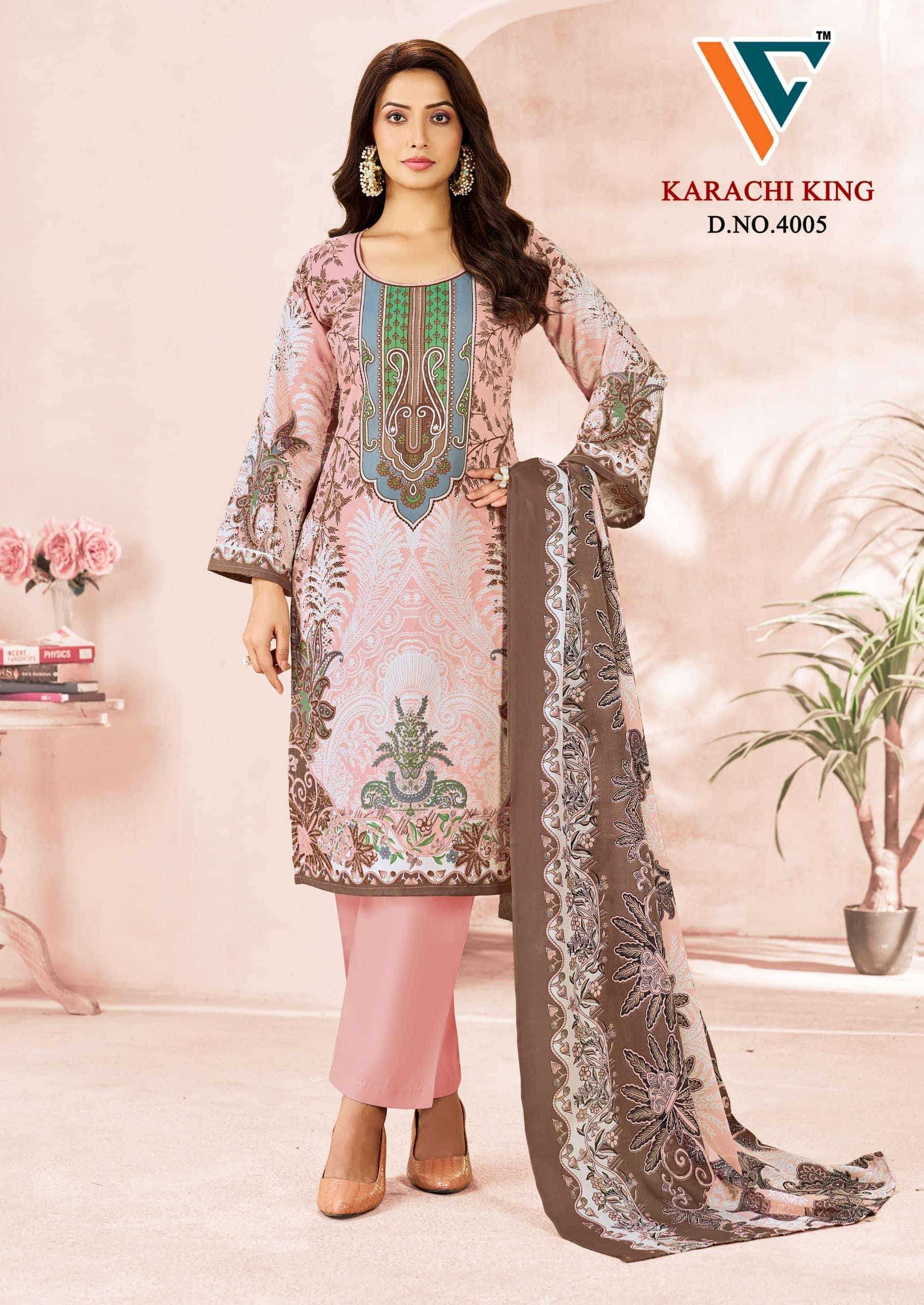 Vandana Creation Karachi King Vol 40 Cotton Pakistani Suit