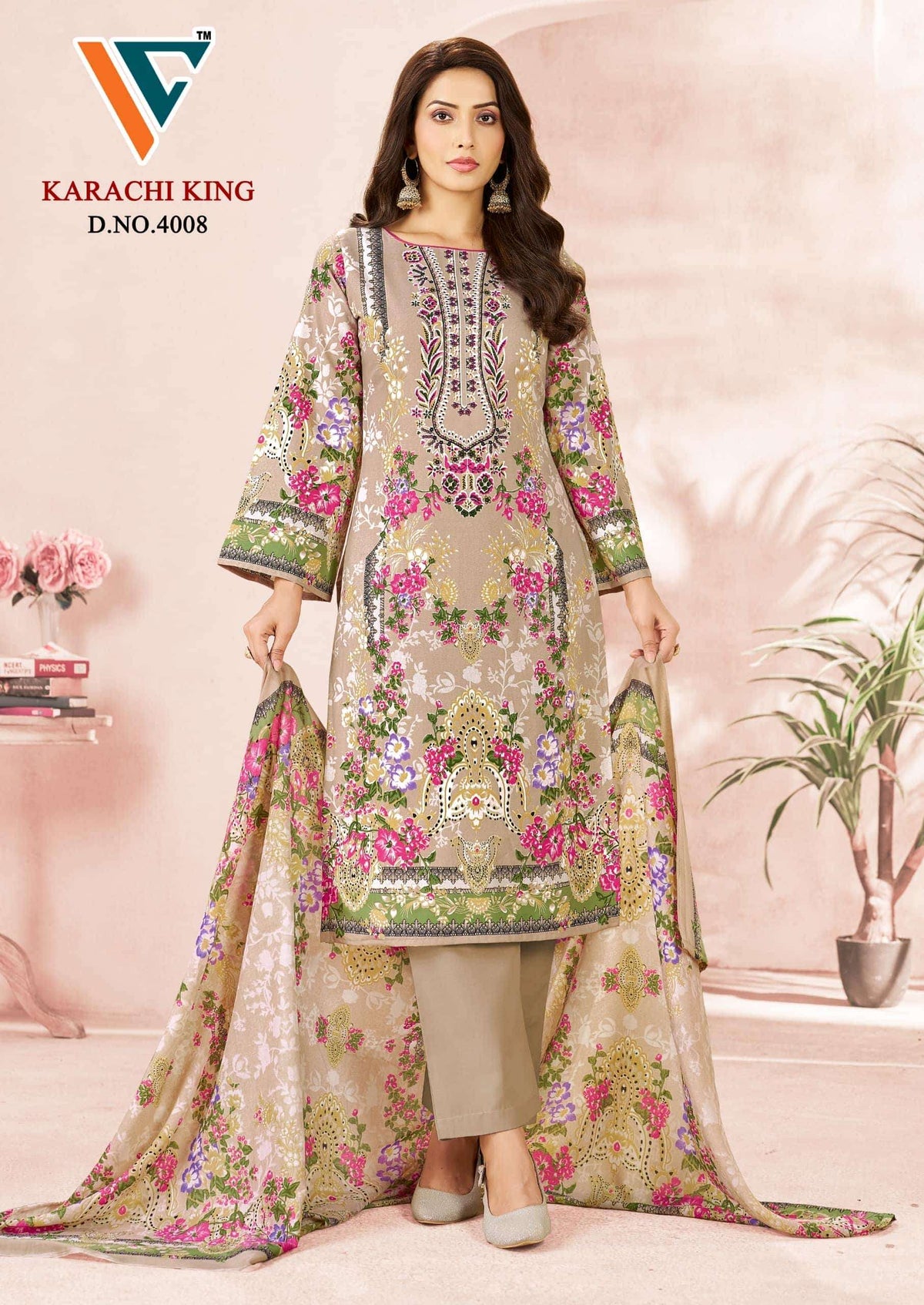 Vandana Creation Karachi King Vol 40 Cotton Pakistani Suit