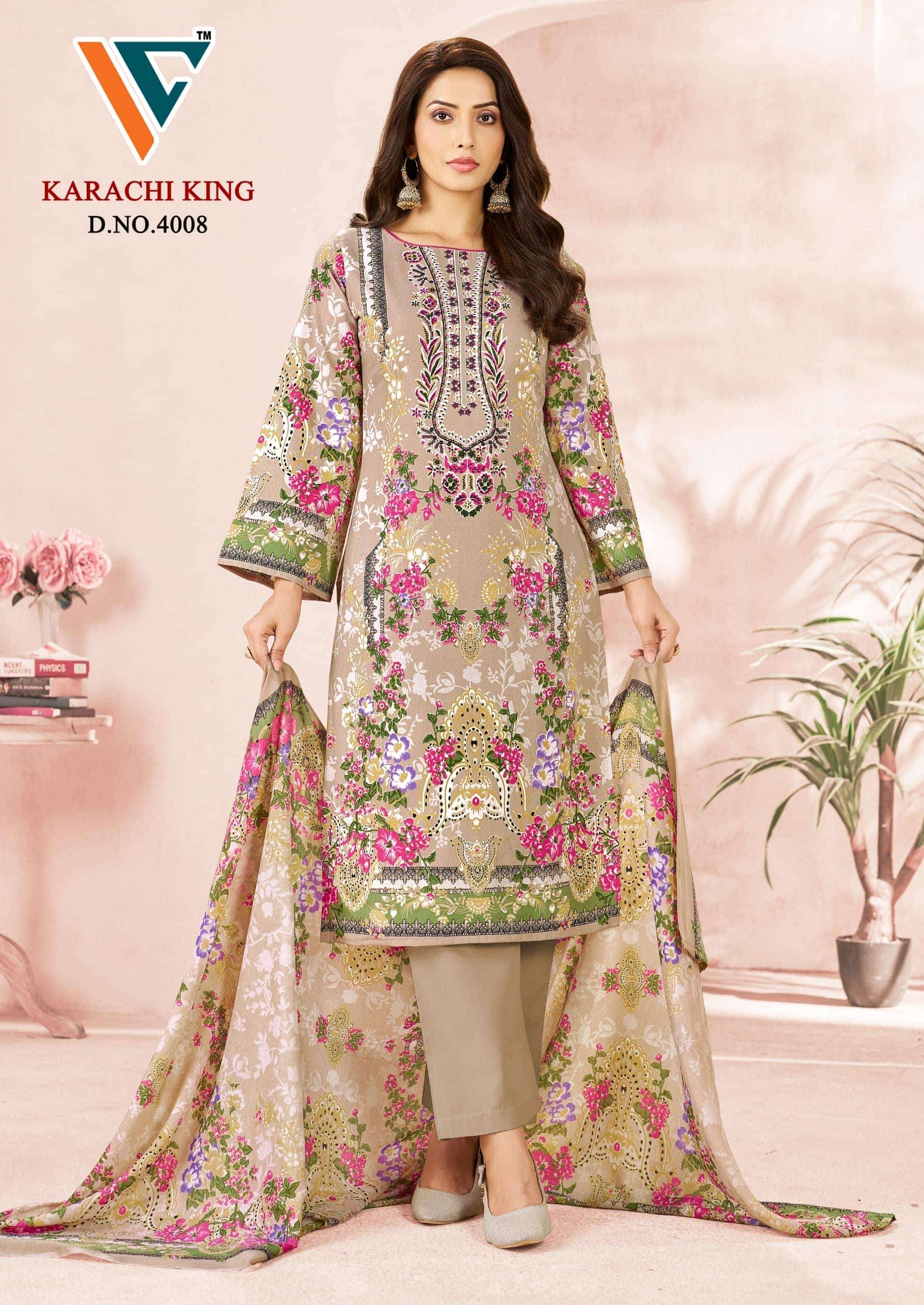 Vandana Creation Karachi King Vol 40 Cotton Pakistani Suit