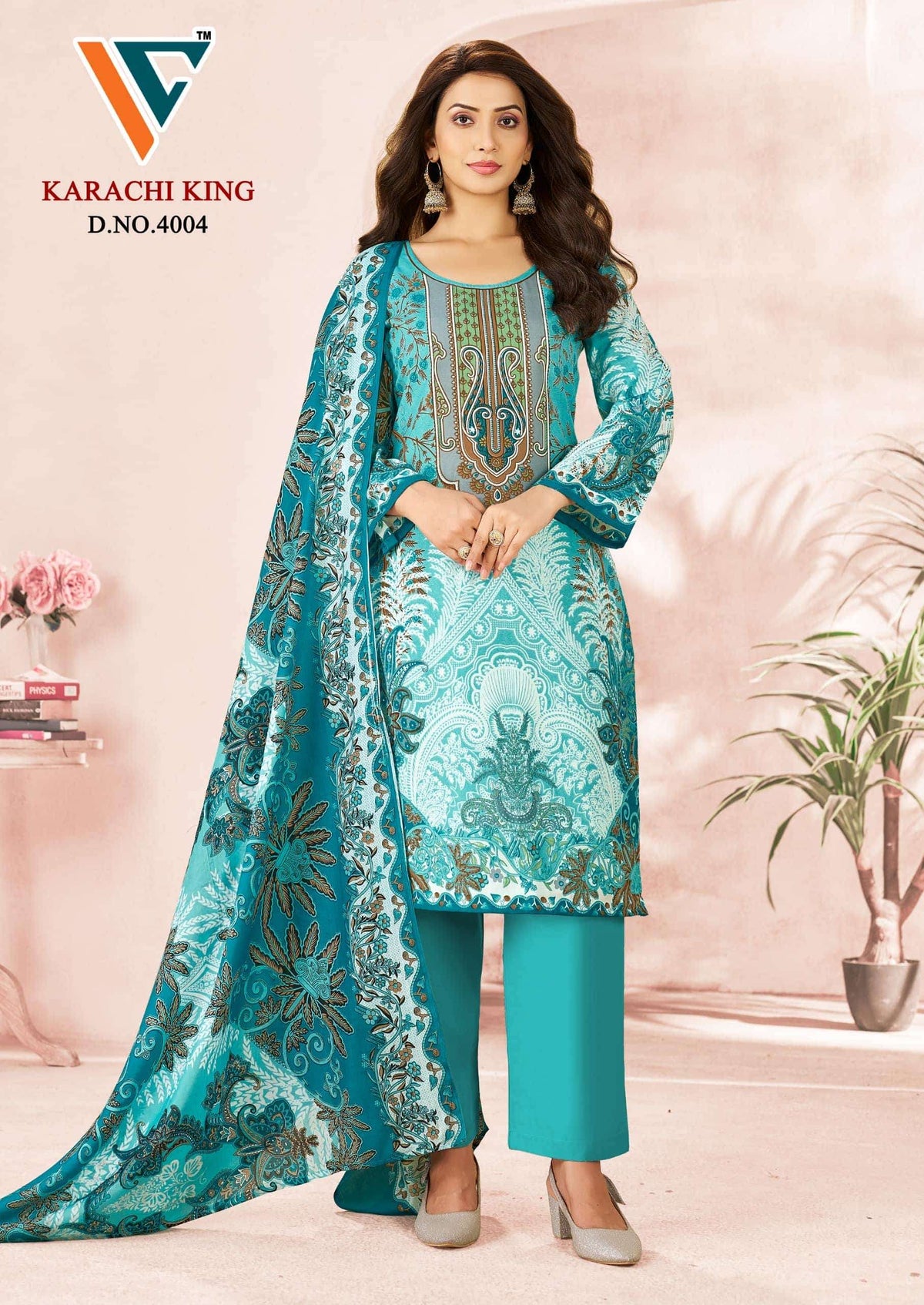 Vandana Creation Karachi King Vol 40 Cotton Pakistani Suit