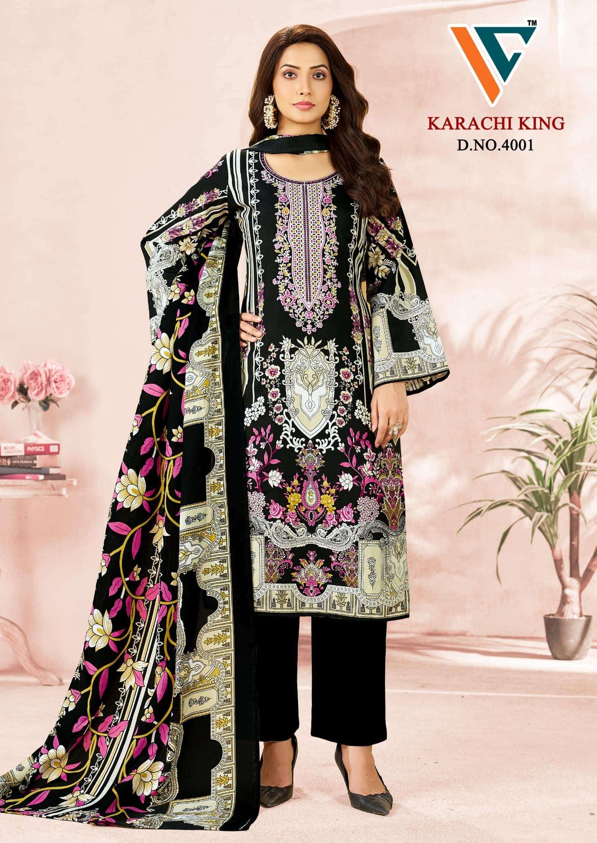 Vandana Creation Karachi King Vol 40 Cotton Pakistani Suit