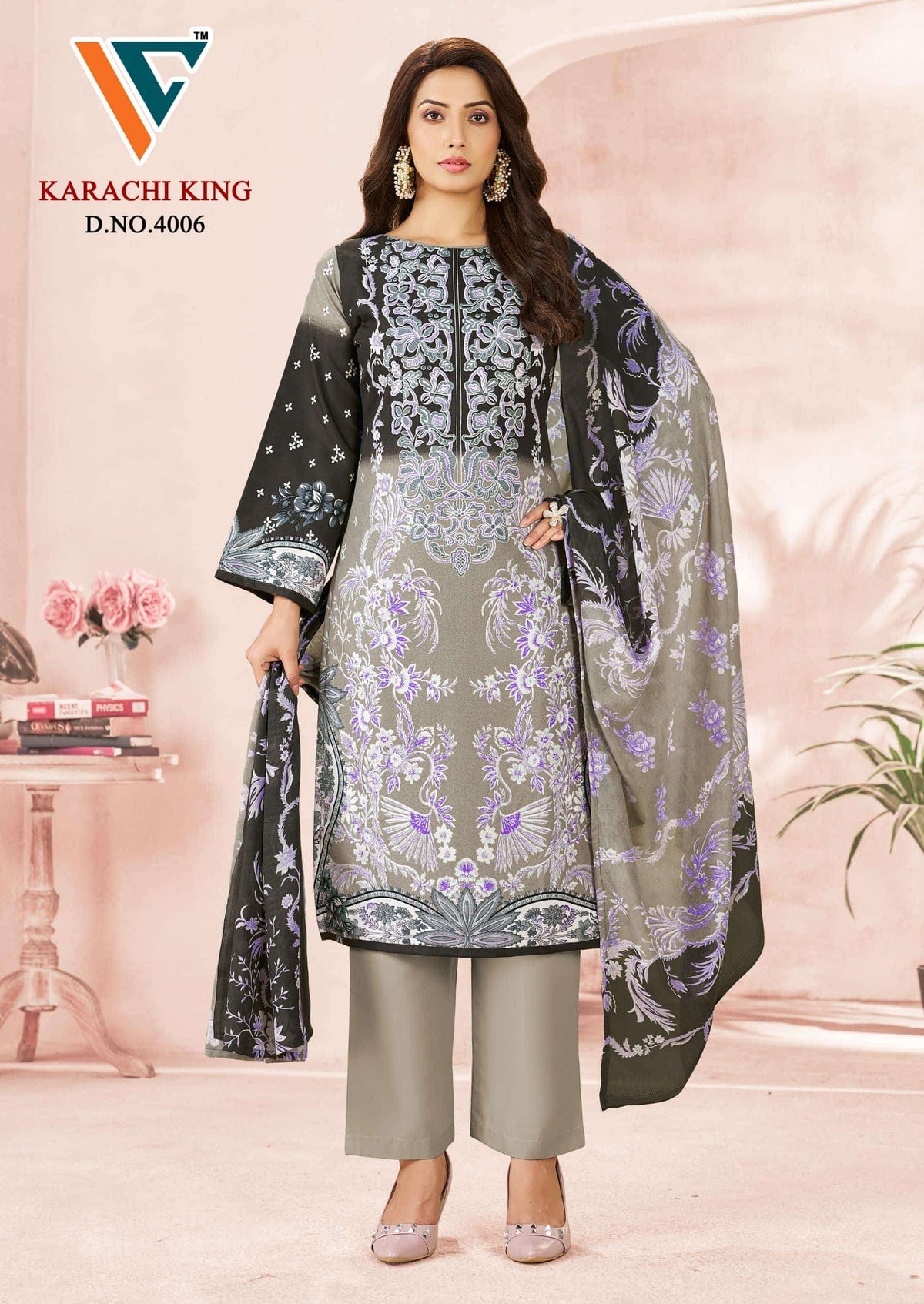 Vandana Creation Karachi King Vol 40 Cotton Pakistani Suit