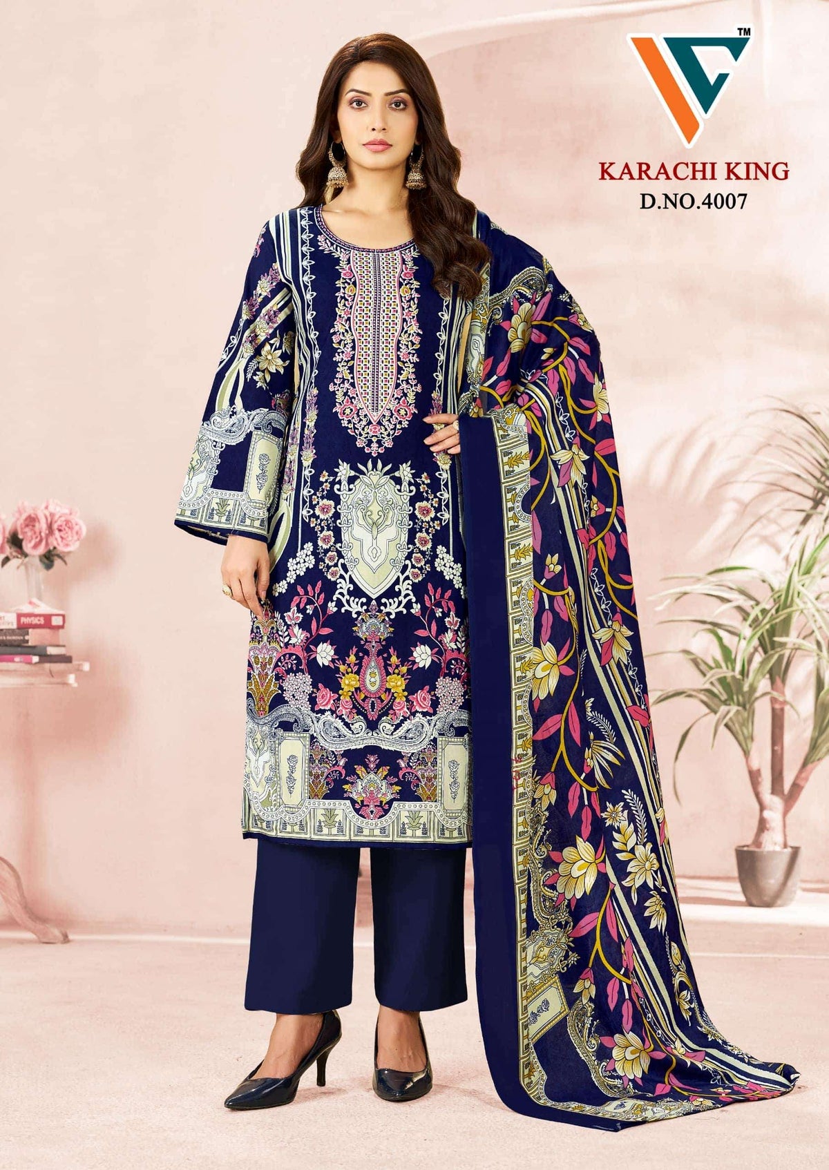 Vandana Creation Karachi King Vol 40 Cotton Pakistani Suit