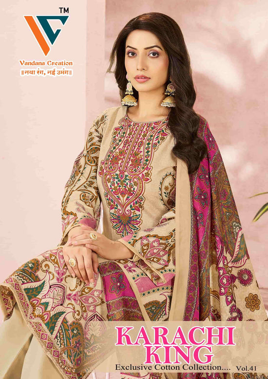 Vandana Creation Karachi King Vol 41 Cotton Pakistani Suit