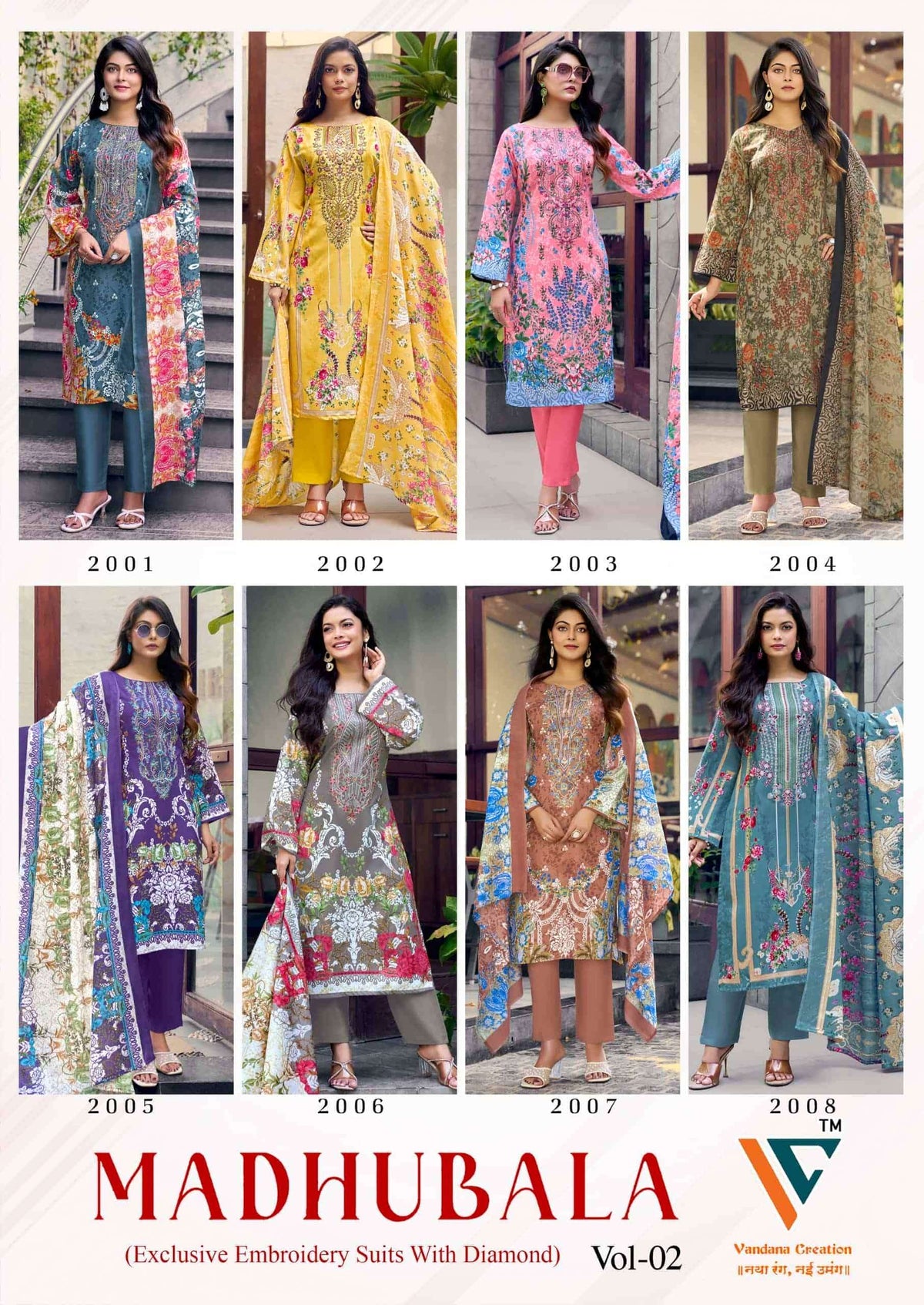 Vandana Creation Madhubala Vol 2 Karachi Cotton Dress Material Collection
