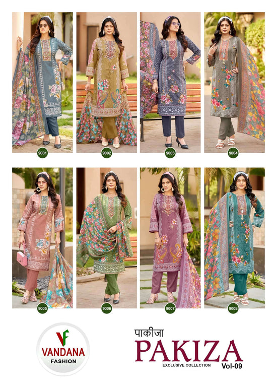 VANDANA FASHION PAKIZA VOL-9 Cotton Printed Pakistani Suit