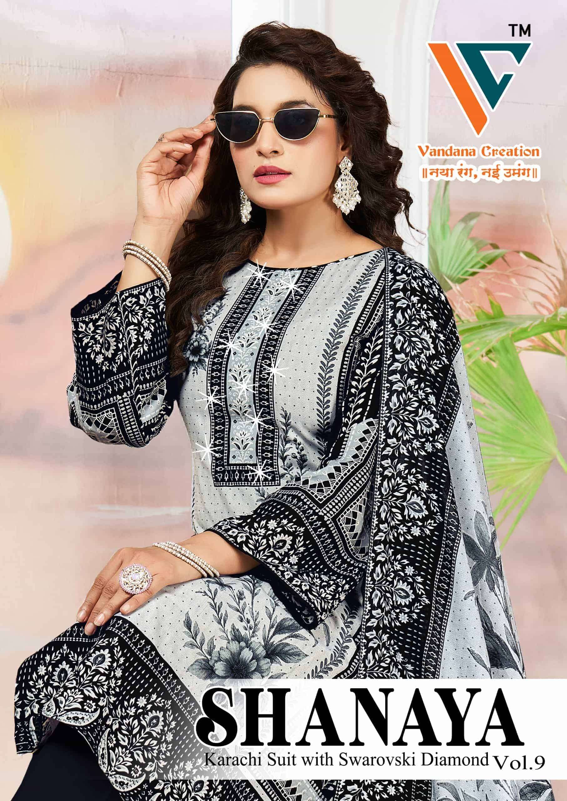 Vandana Creation Shanaya Vol 9 Karachi Cotton Dress Material