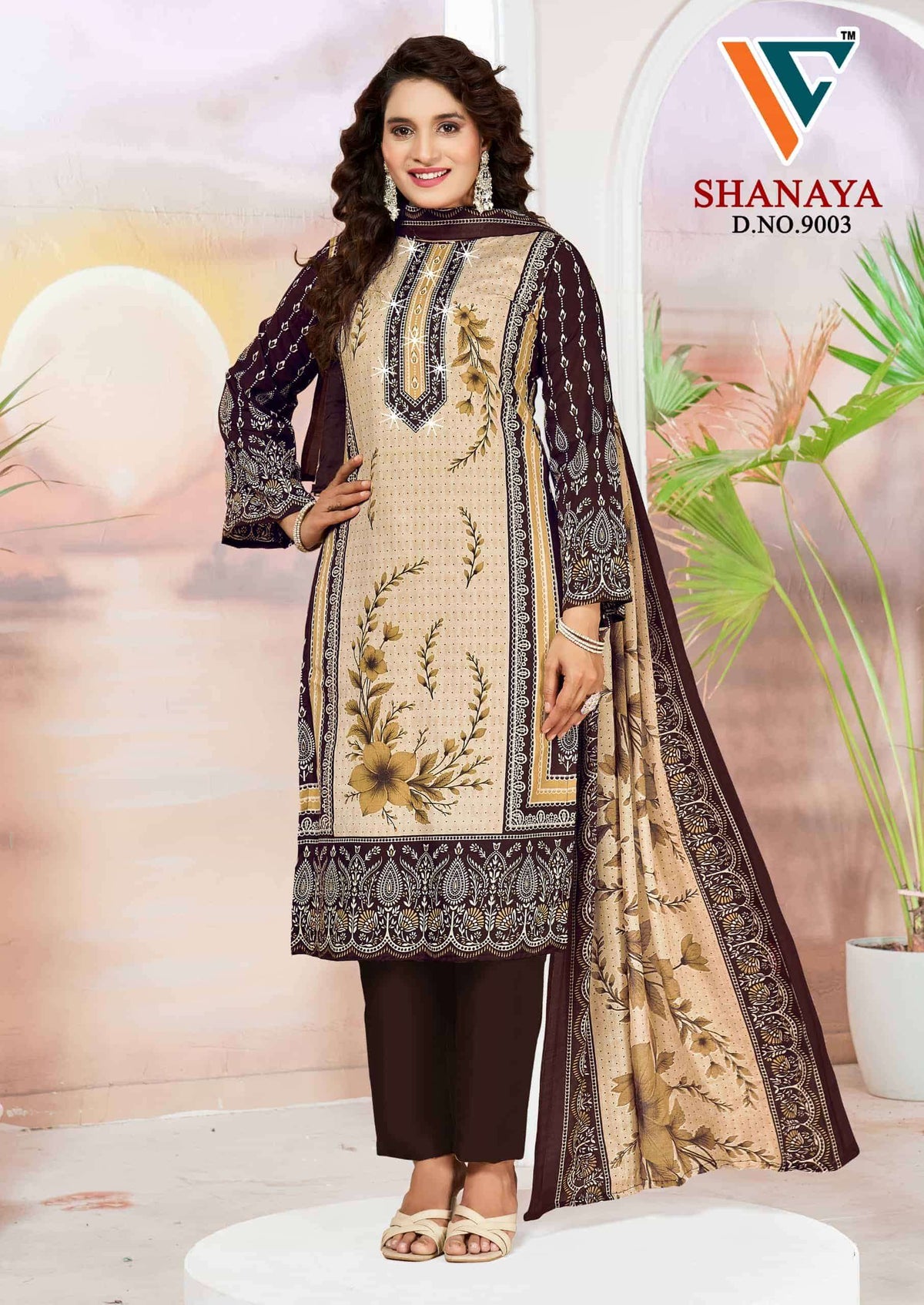 Vandana Creation Shanaya Vol 9 Karachi Cotton Dress Material